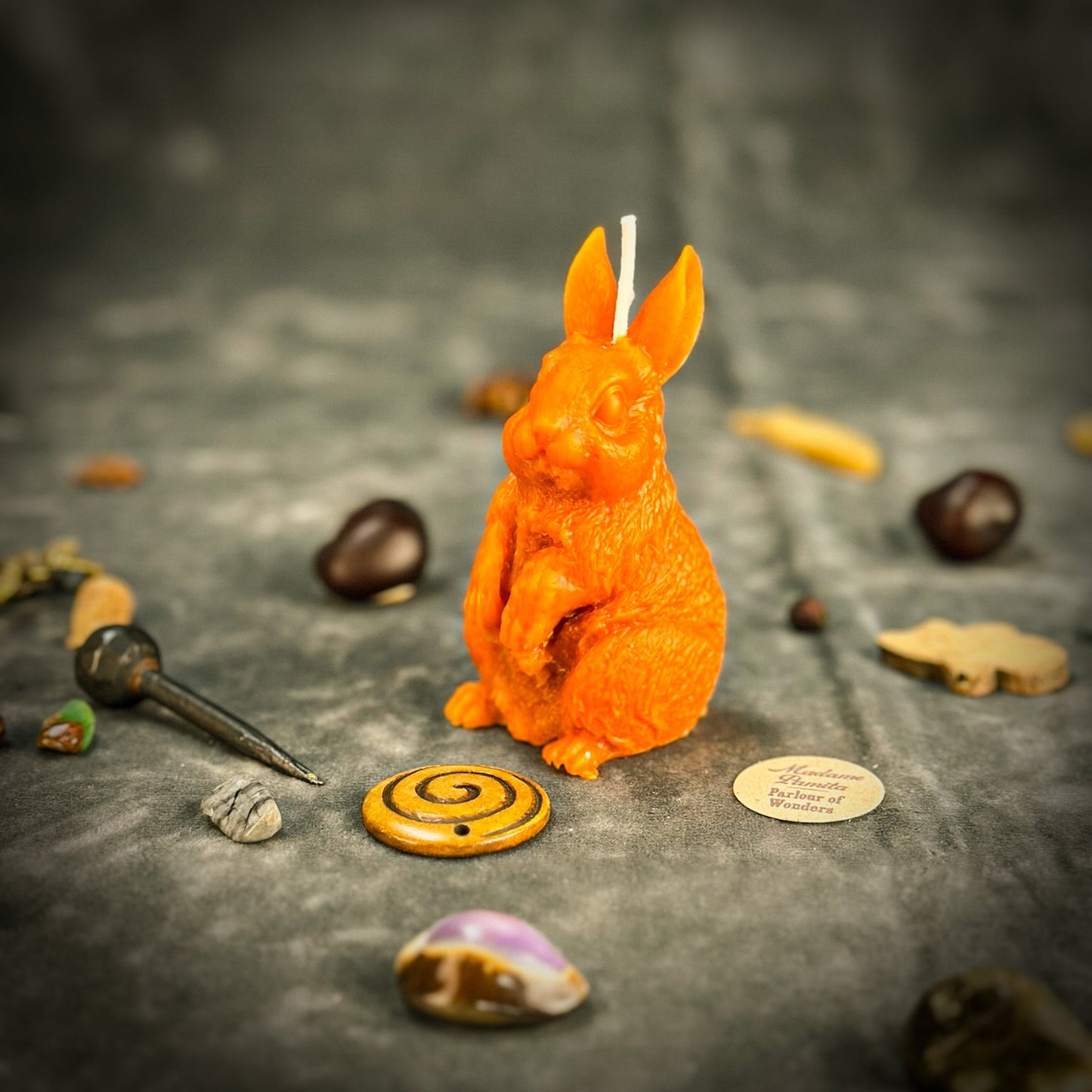 Beeswax Enchanted Bunny Spell Candle - Northern Magick Supplies