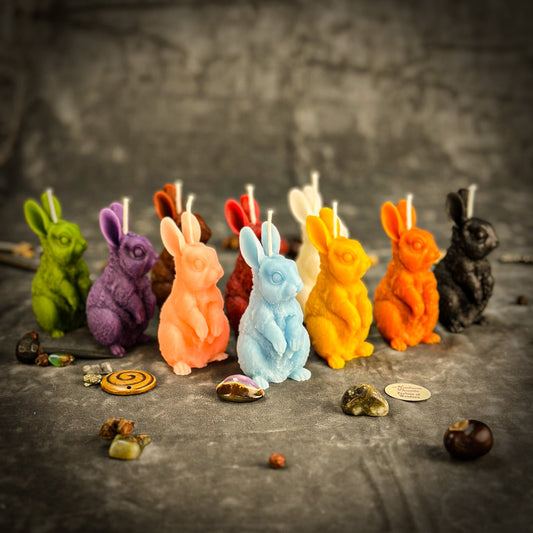 Beeswax Enchanted Bunny Spell Candle - Northern Magick Supplies