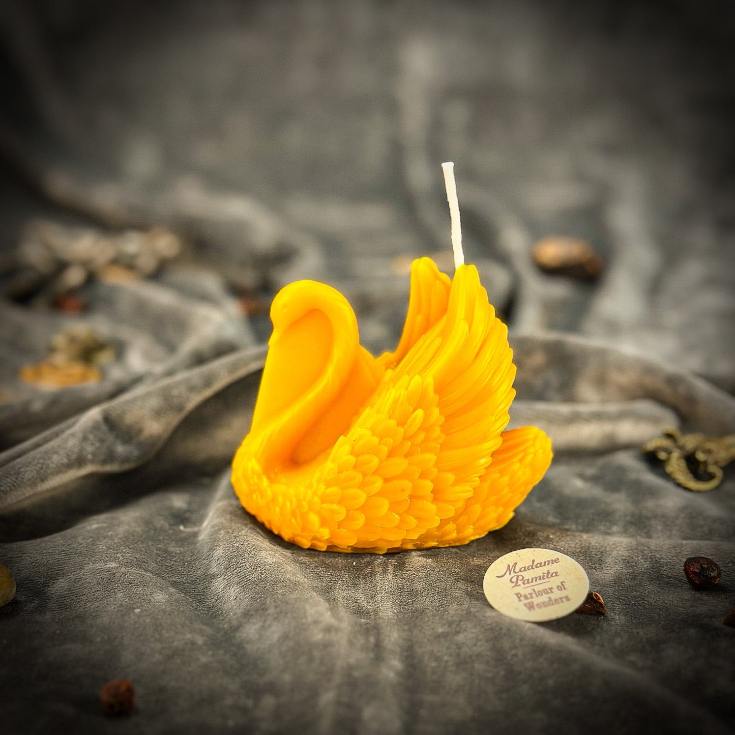 Beeswax Elegant Swan Spell Candle - Grace, Beauty & Lasting Love - Northern Magick Supplies