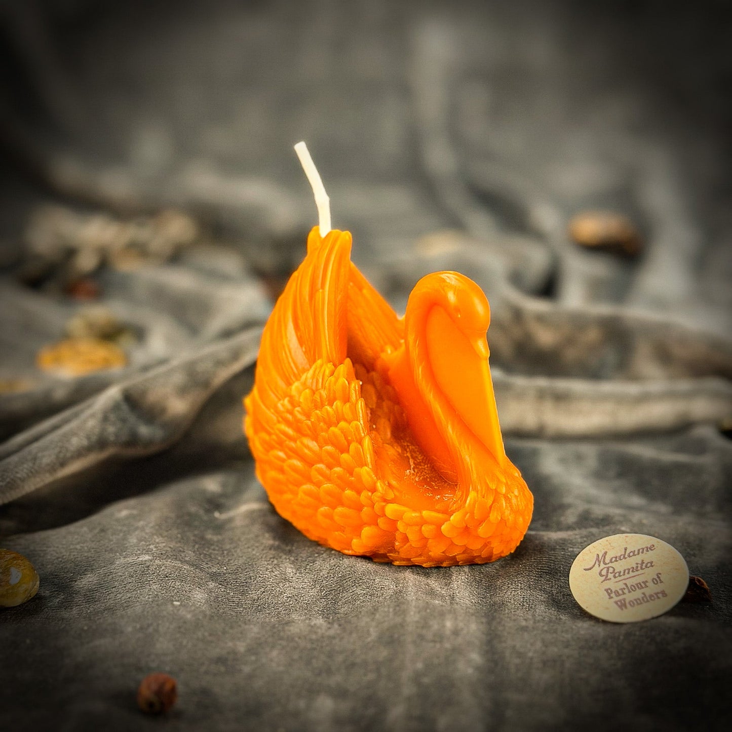 Beeswax Elegant Swan Spell Candle - Grace, Beauty & Lasting Love - Northern Magick Supplies