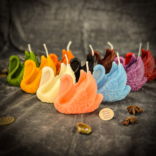 Beeswax Elegant Swan Spell Candle - Northern Magick Supplies