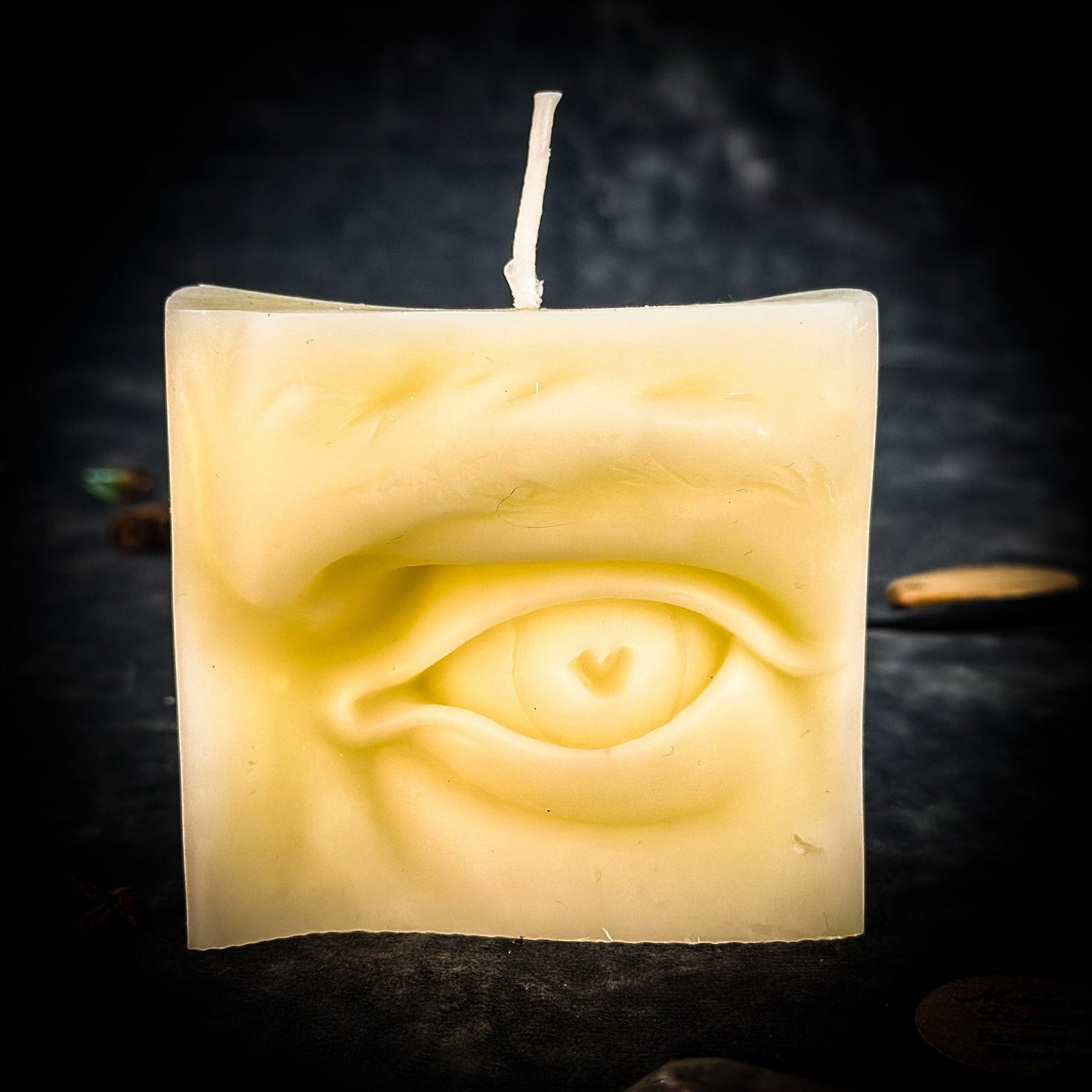 Beeswax Ex-Voto Eye Spell Candle - Vision, Clairvoyance & Being Seen
