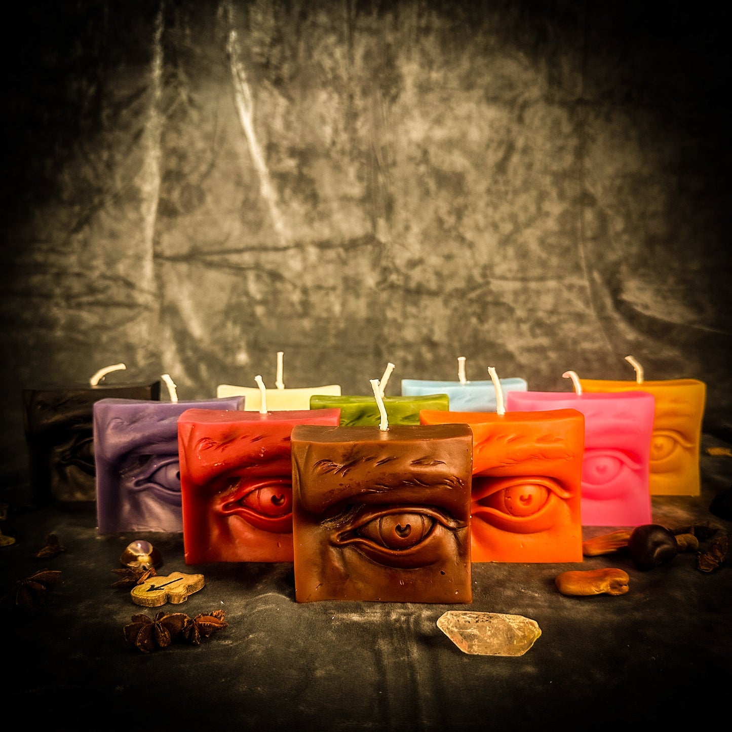 Beeswax Ex-Voto Eye Spell Candle - Vision, Clairvoyance & Being Seen
