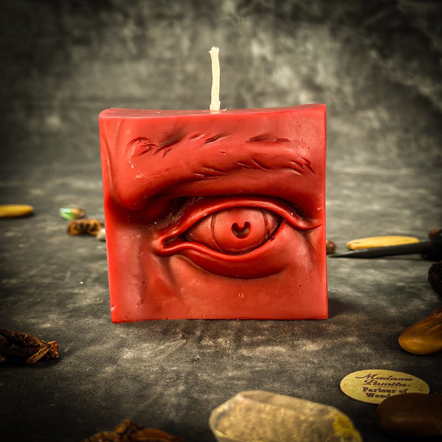 Beeswax Ex-Voto Eye Spell Candle - Vision, Clairvoyance & Being Seen
