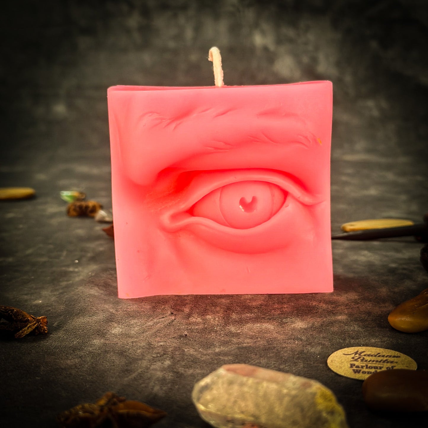 Beeswax Ex-Voto Eye Spell Candle - Vision, Clairvoyance & Being Seen