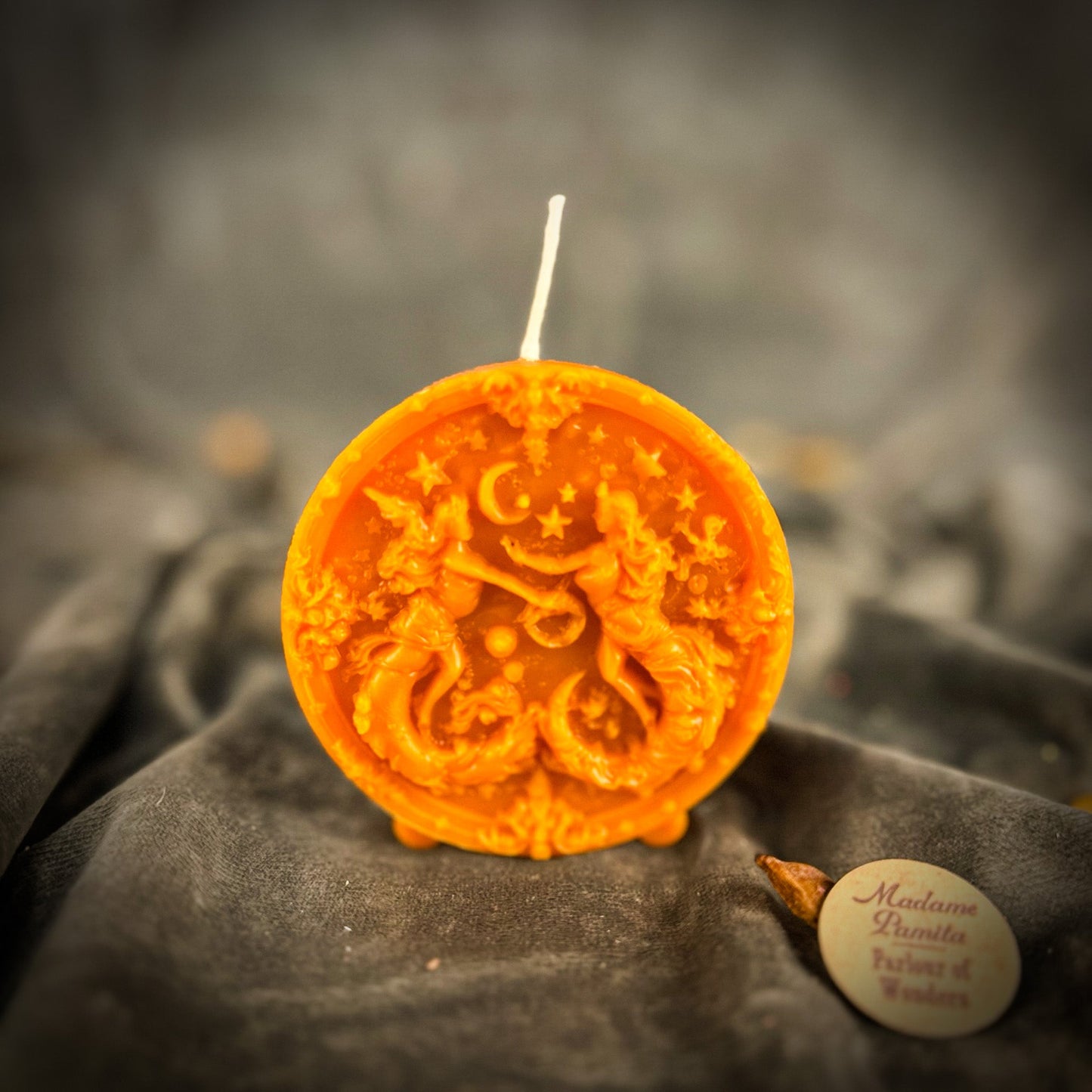 Beeswax Gemini Twins Zodiac Spell Candle - Northern Magick Supplies