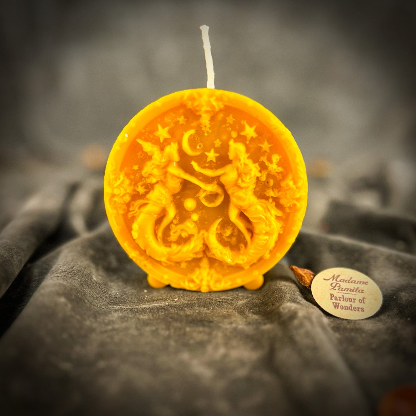 Beeswax Gemini Twins Zodiac Spell Candle - Northern Magick Supplies