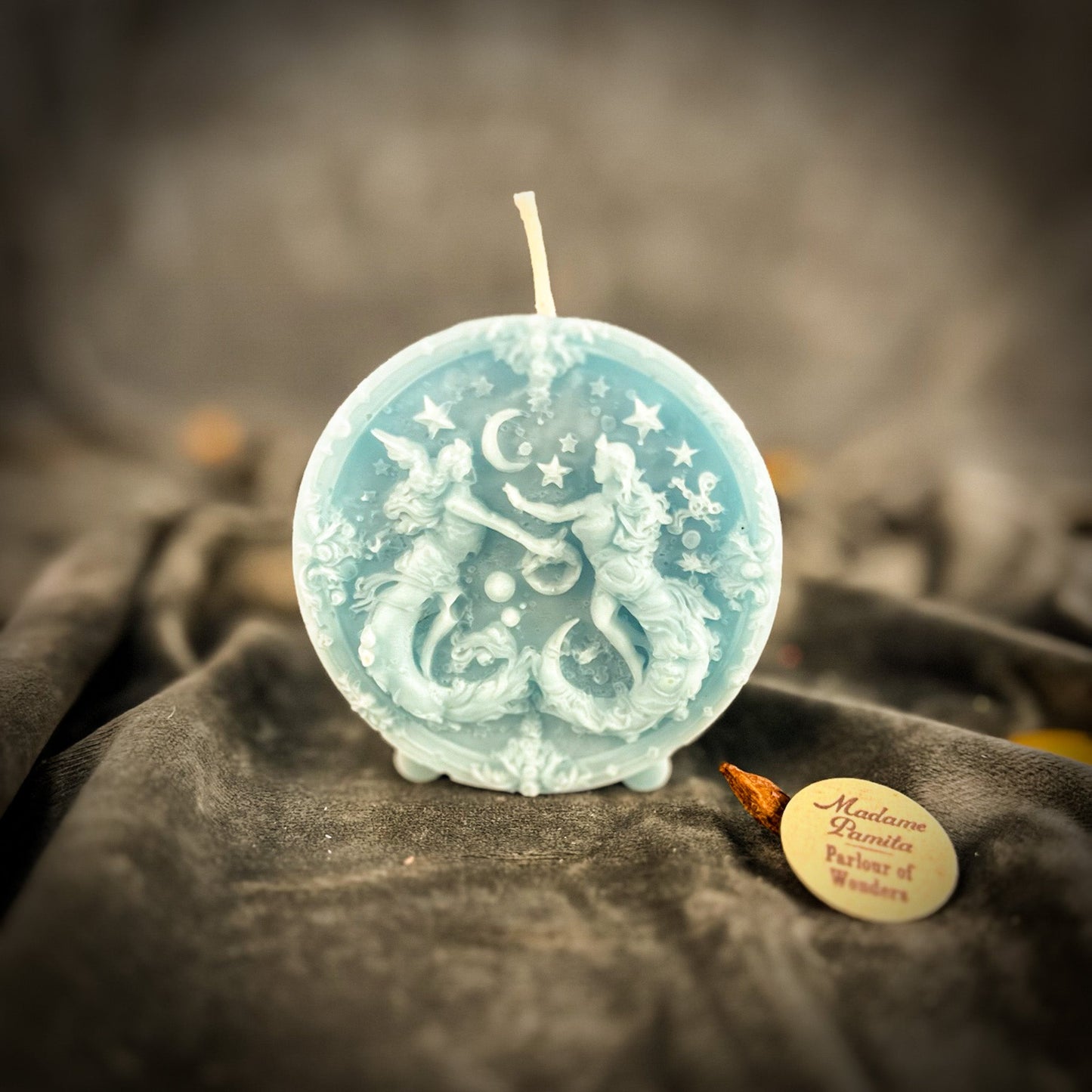 Beeswax Gemini Twins Zodiac Spell Candle - Northern Magick Supplies