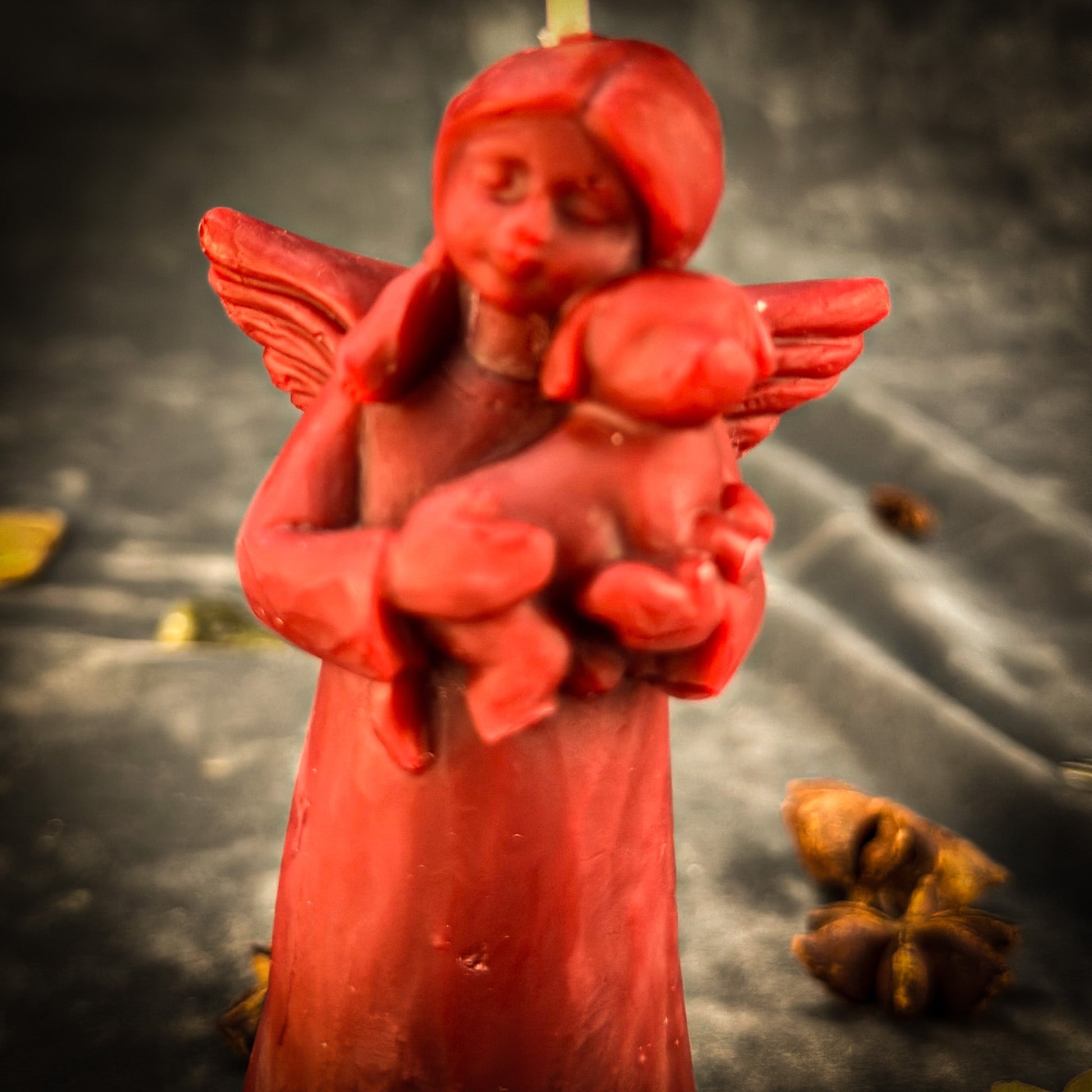 Beeswax Dog Guardian Spirit Spell Candle - Northern Magick Supplies