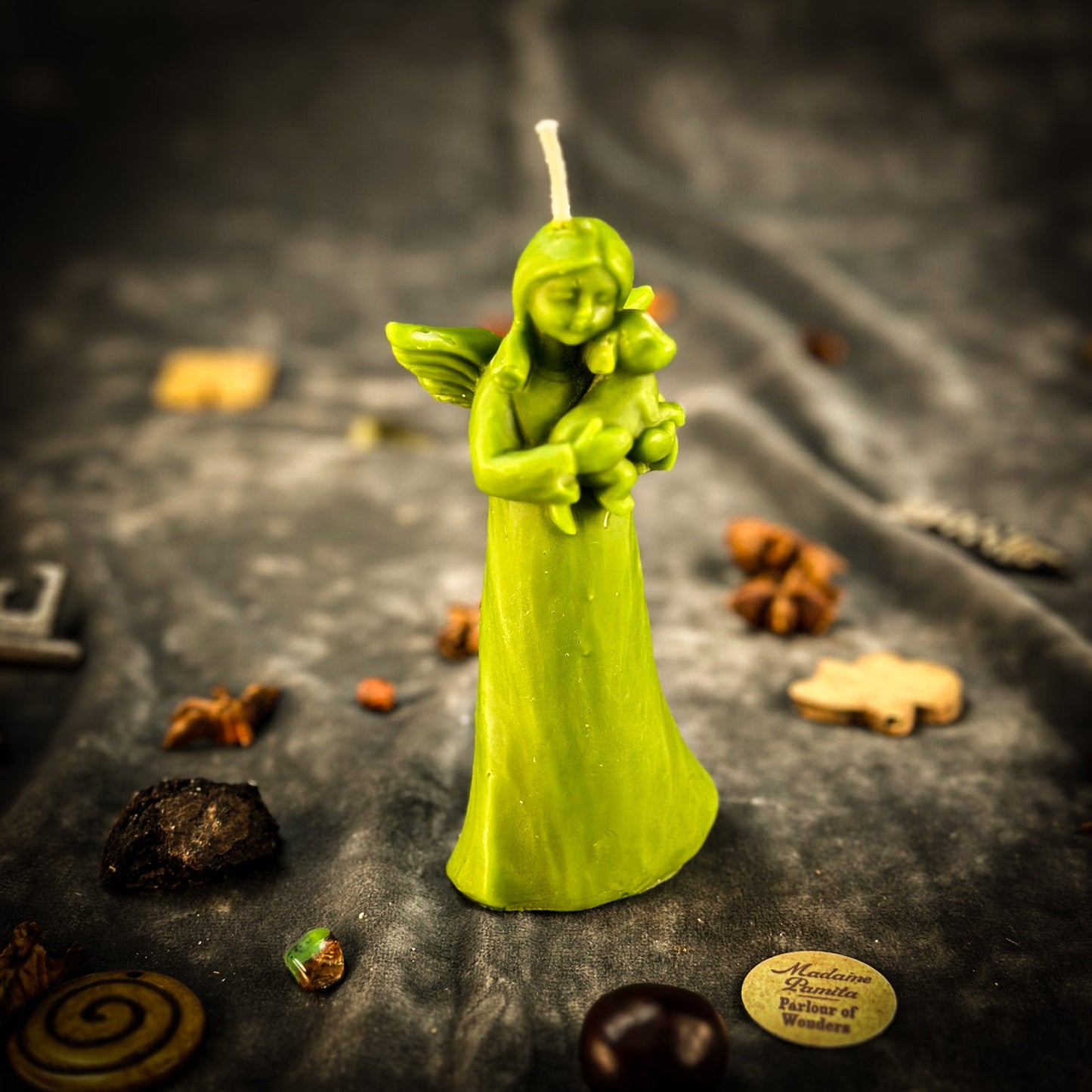 Beeswax Dog Guardian Spirit Spell Candle - Northern Magick Supplies