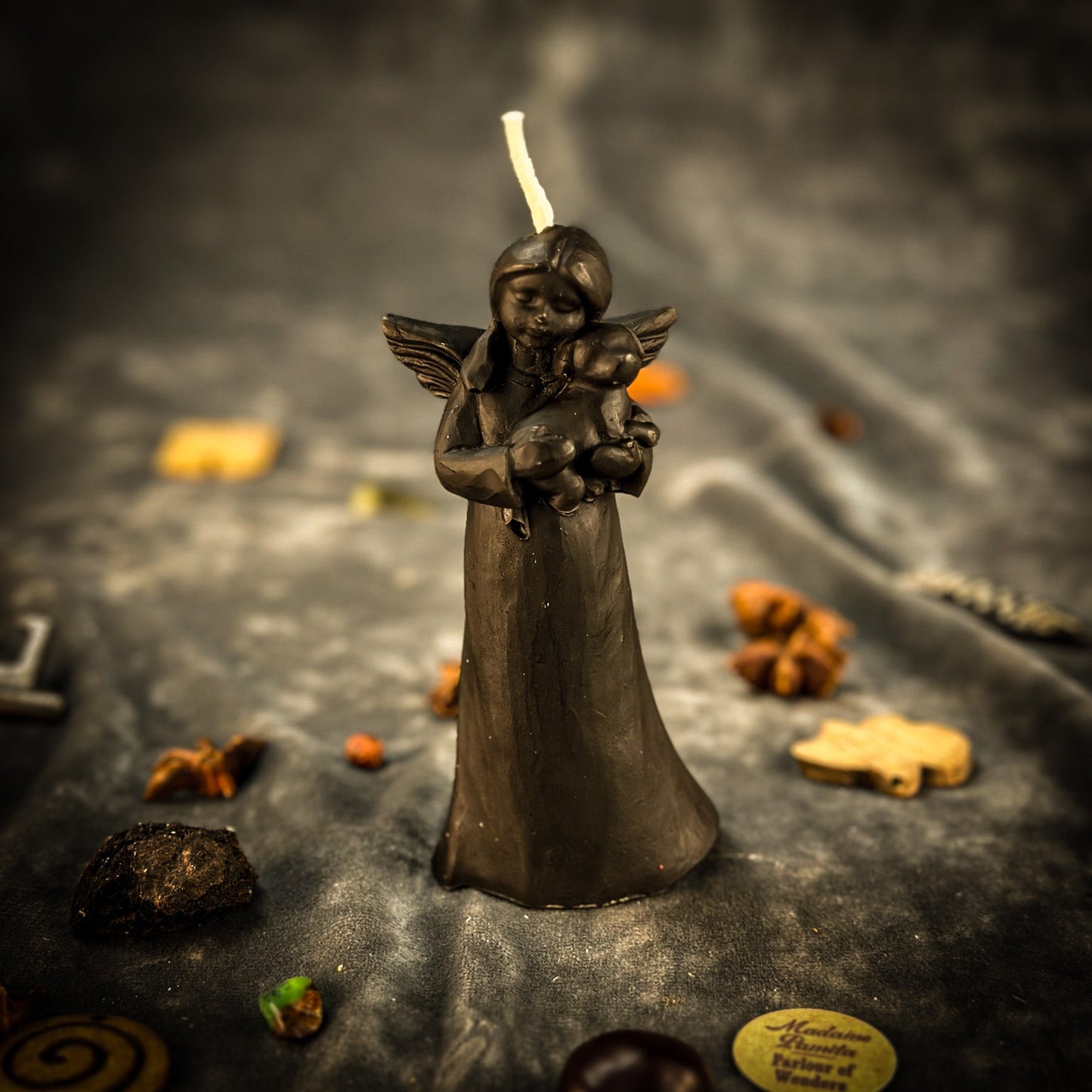 Beeswax Dog Guardian Spirit Spell Candle - Northern Magick Supplies