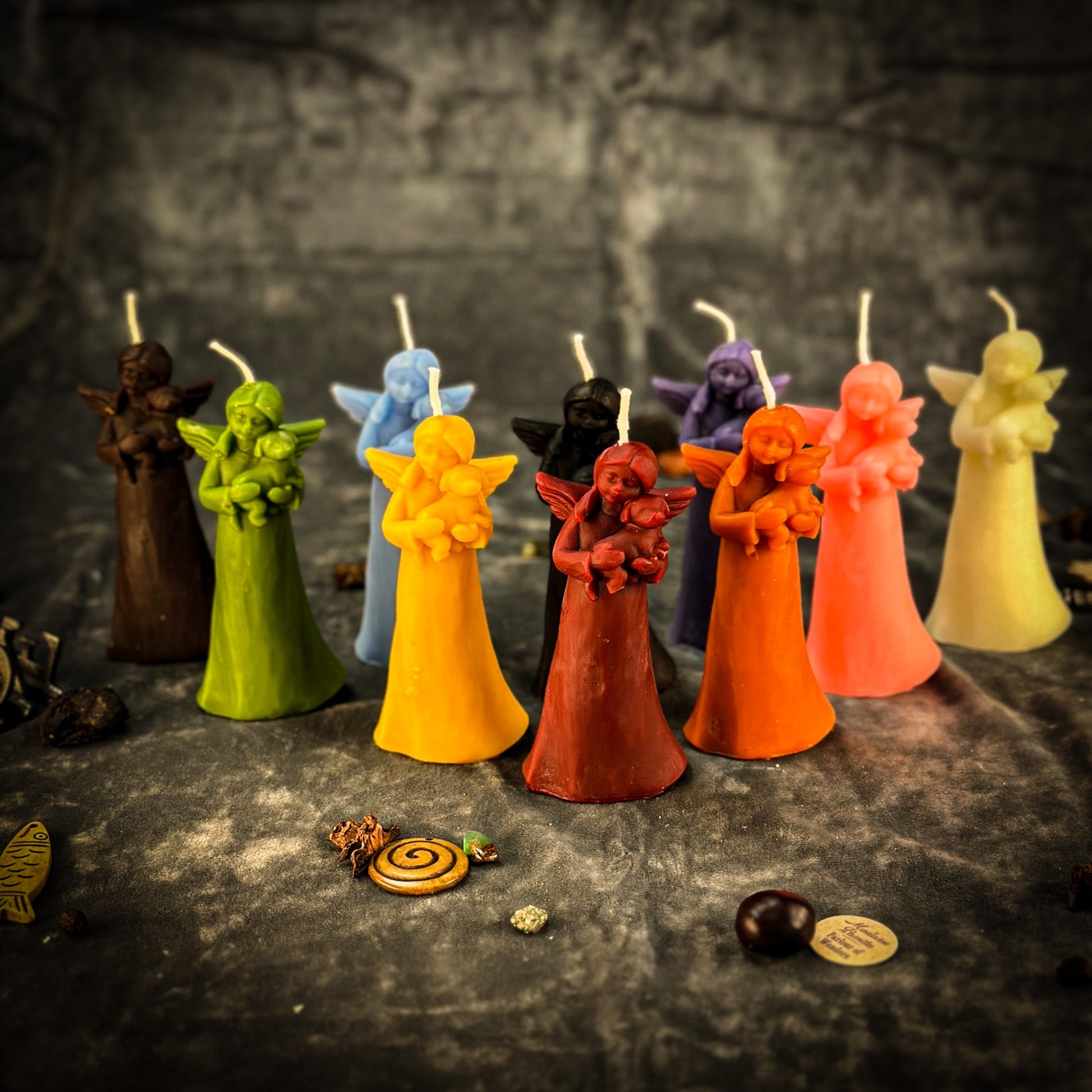 Beeswax Dog Guardian Spirit Spell Candle - Northern Magick Supplies