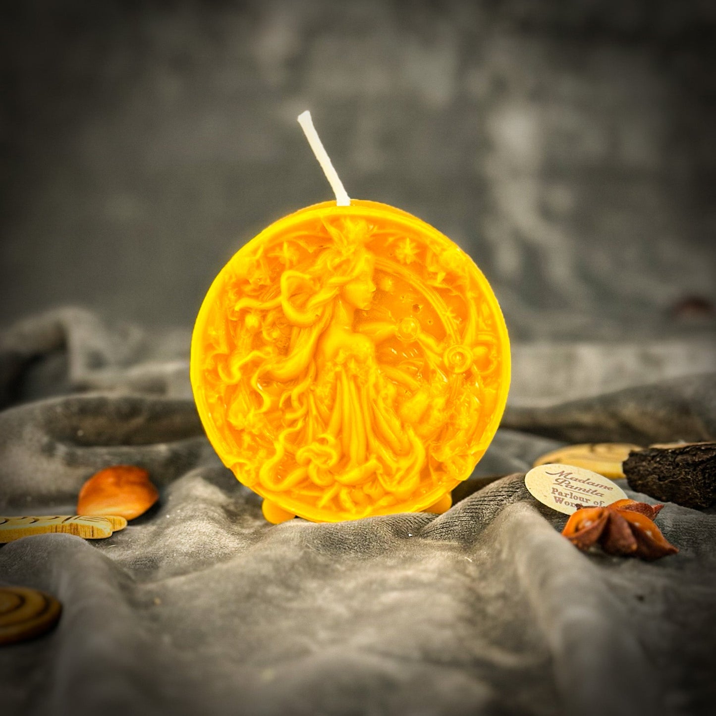 Beeswax Libra Scales Zodiac Spell Candle - Northern Magick Supplies