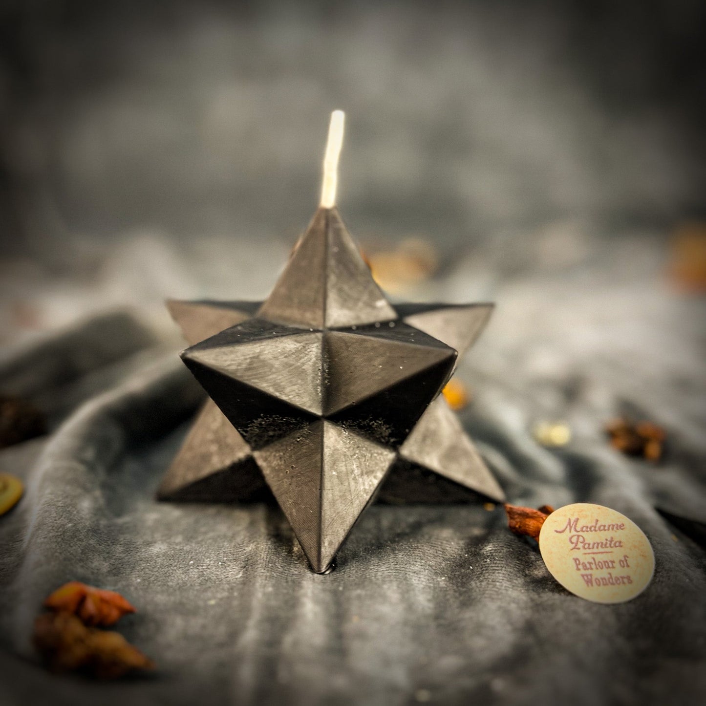 Beeswax Pentagram Merkaba Spell Candle - Protection, Ascension & Sacred Geometry - Northern Magick Supplies