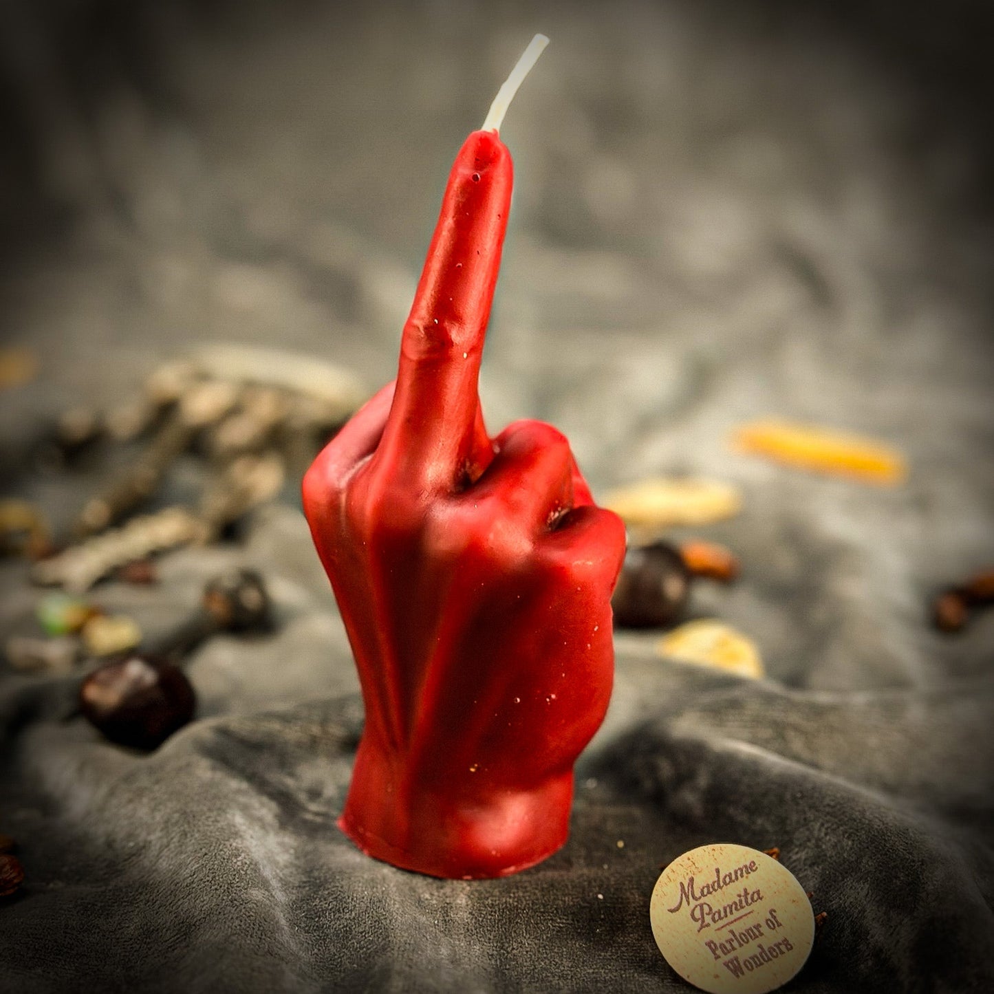 Beeswax Middle Finger Spell Candle - Northern Magick Supplies
