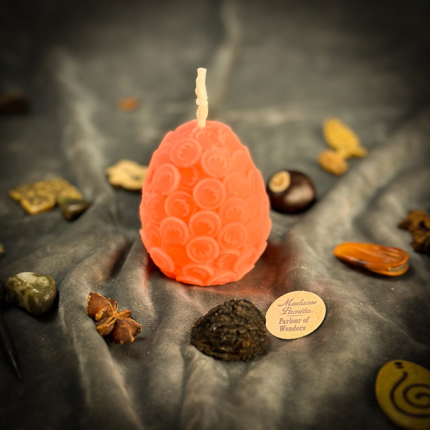 Beeswax Nest Egg Spell Candle - Savings & Financial Security