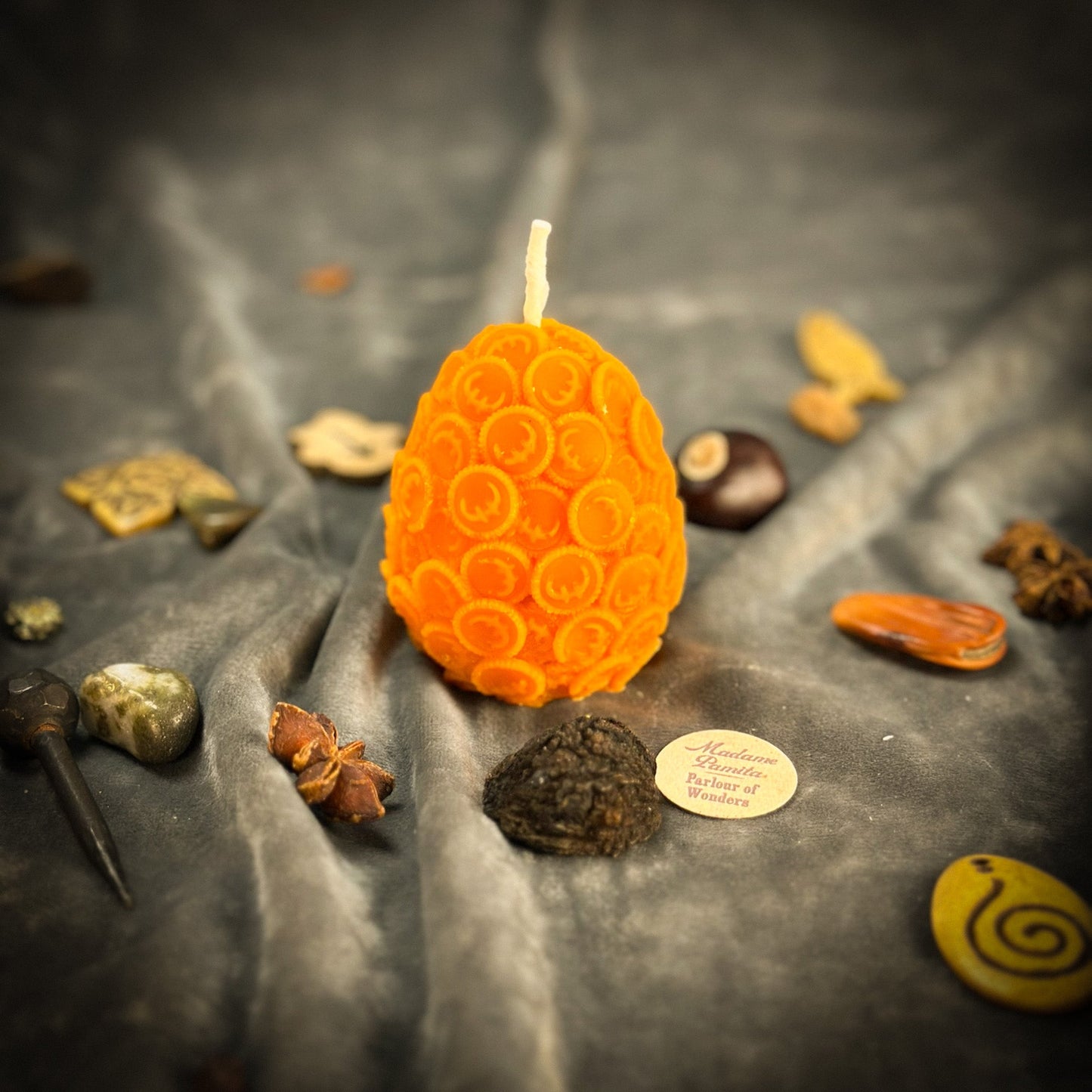 Beeswax Nest Egg Spell Candle - Savings & Financial Security - Northern Magick Supplies