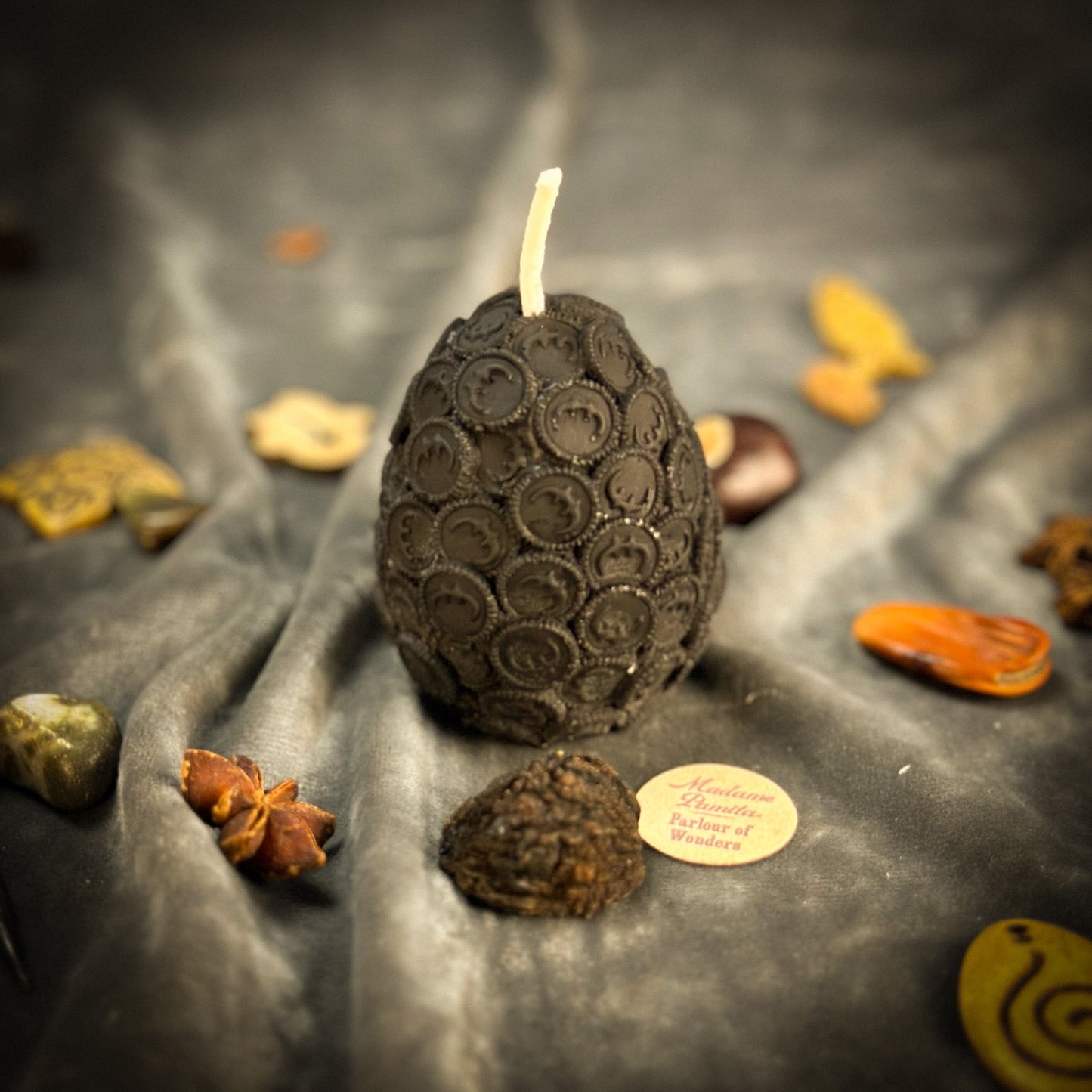 Beeswax Nest Egg Spell Candle - Savings & Financial Security