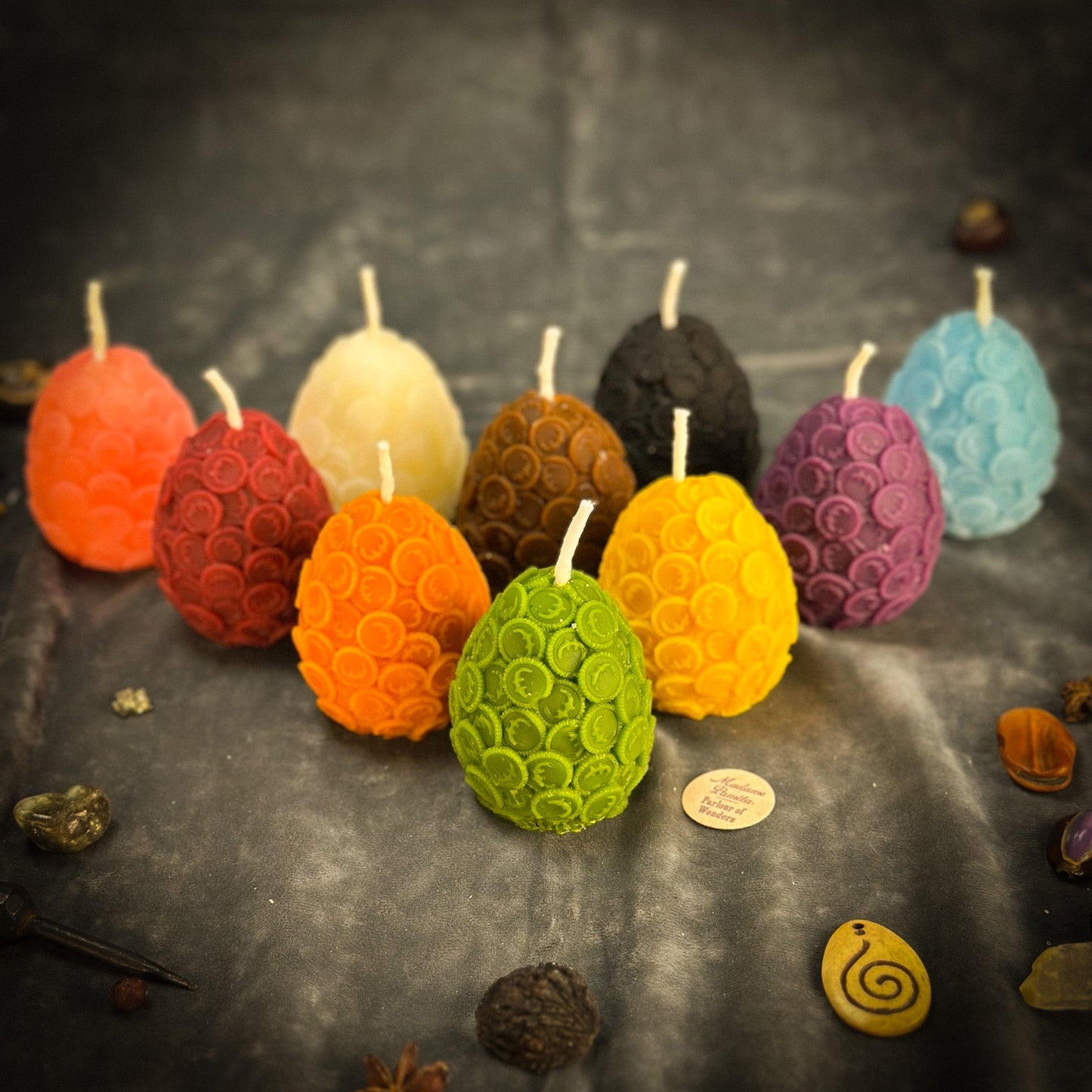 Beeswax Nest Egg Spell Candle - Savings & Financial Security