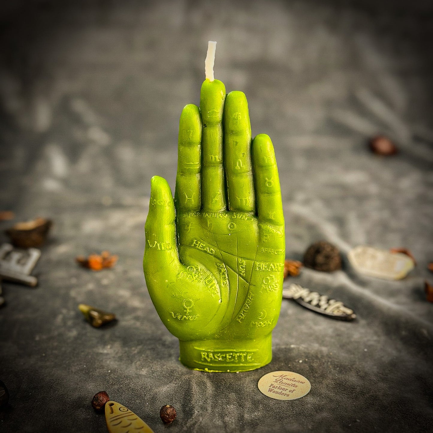 Beeswax Hand of Fate Spell Candle - Destiny, Transformation & Divine Timing