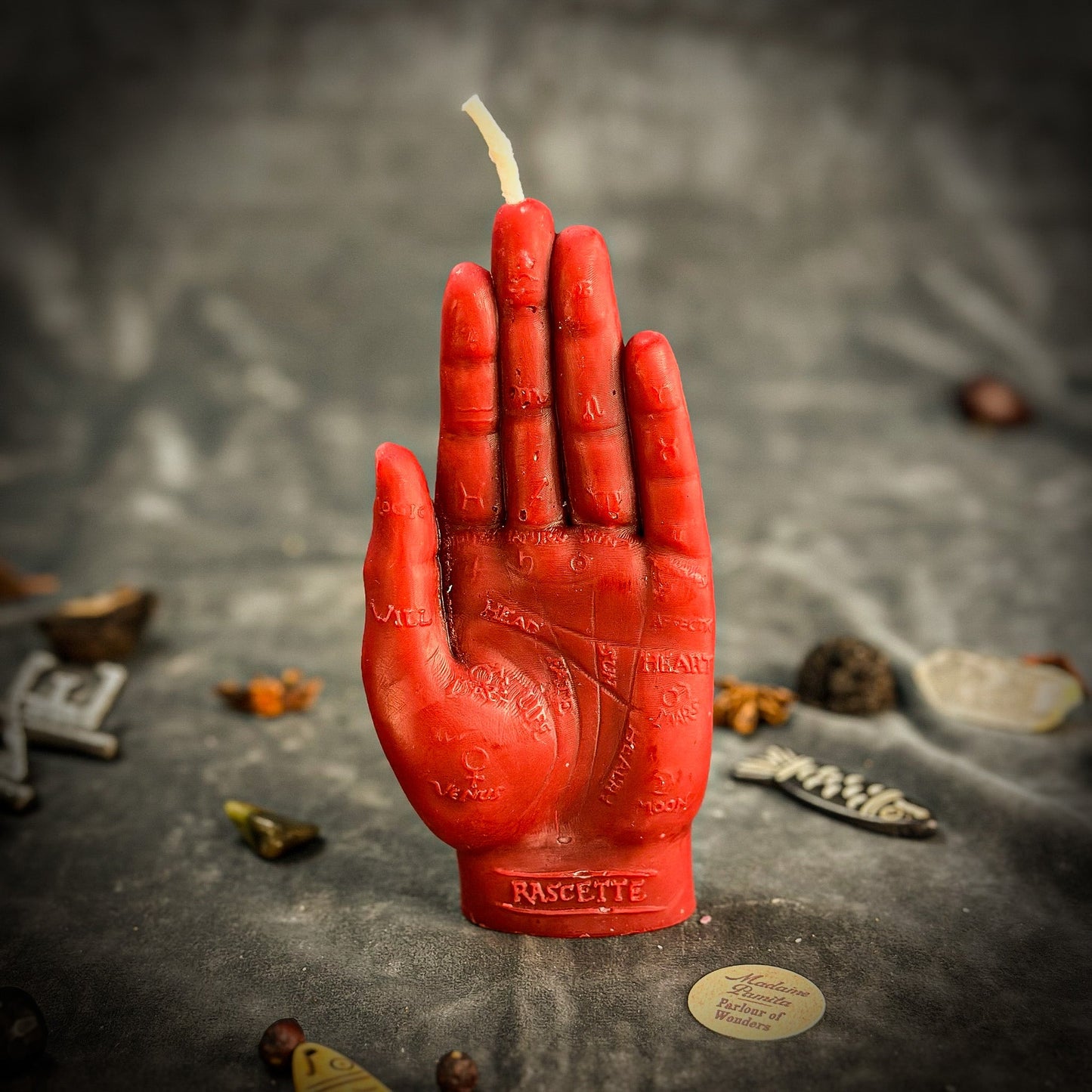 Beeswax Hand of Fate Spell Candle - Destiny, Transformation & Divine Timing