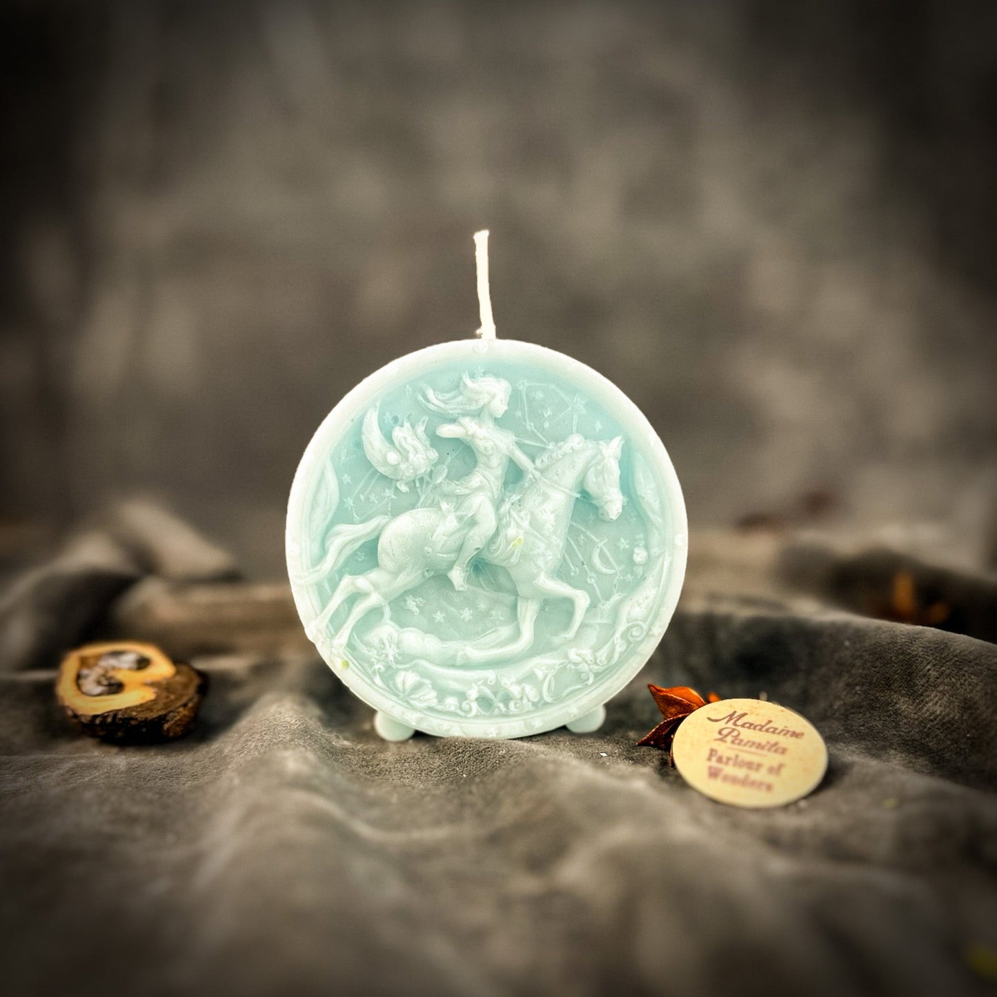 Beeswax Sagittarius Archer Zodiac Spell Candle - Northern Magick Supplies