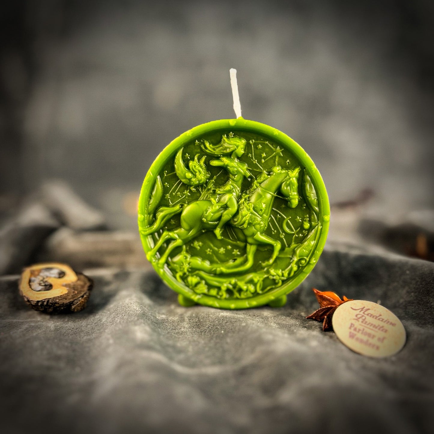 Beeswax Sagittarius Archer Zodiac Spell Candle - Northern Magick Supplies