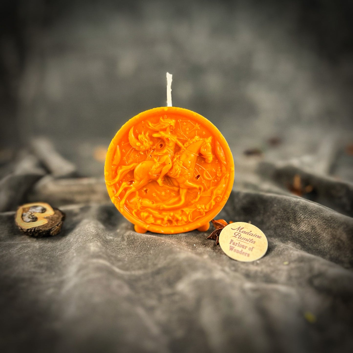 Beeswax Sagittarius Archer Zodiac Spell Candle - Northern Magick Supplies
