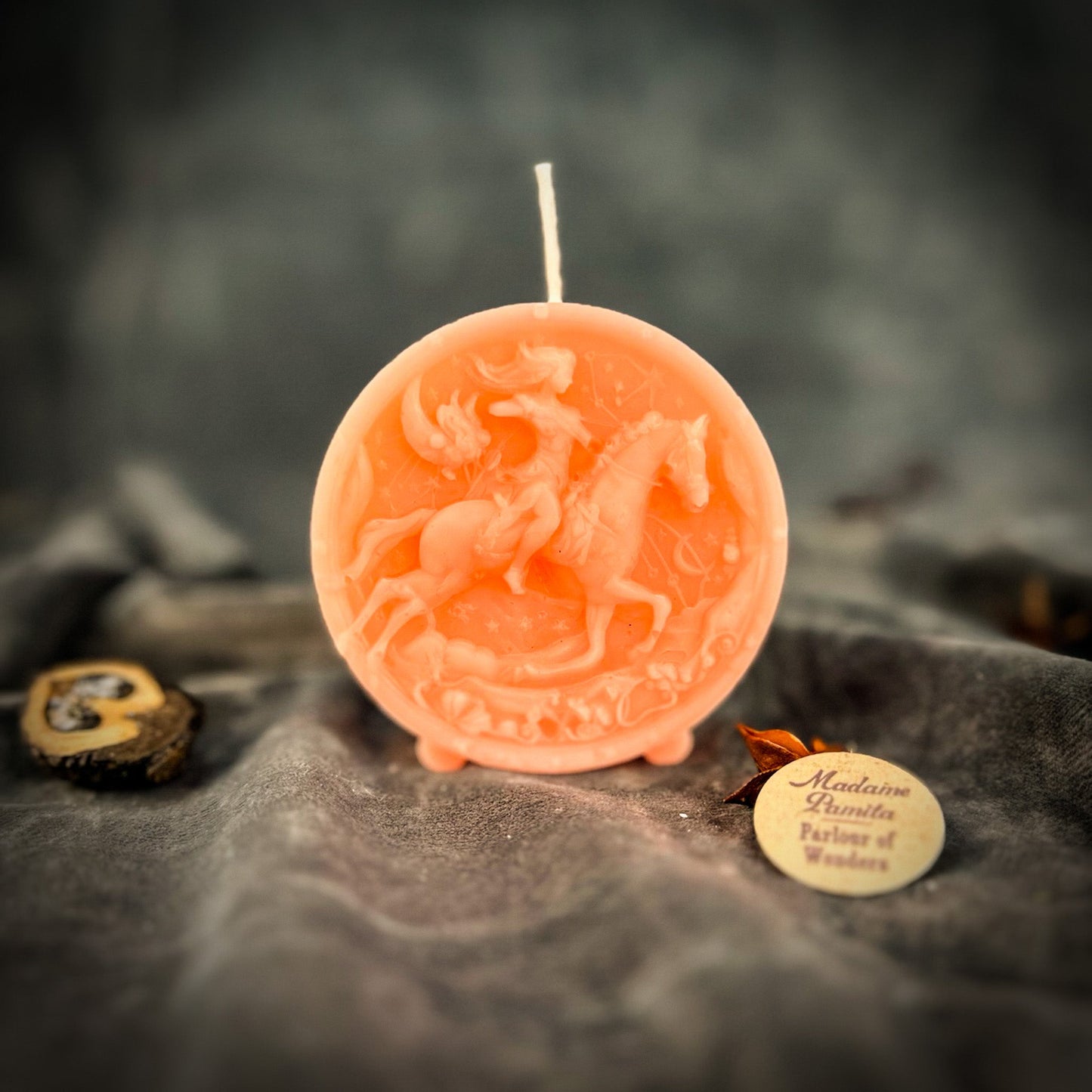 Beeswax Sagittarius Archer Zodiac Spell Candle - Northern Magick Supplies