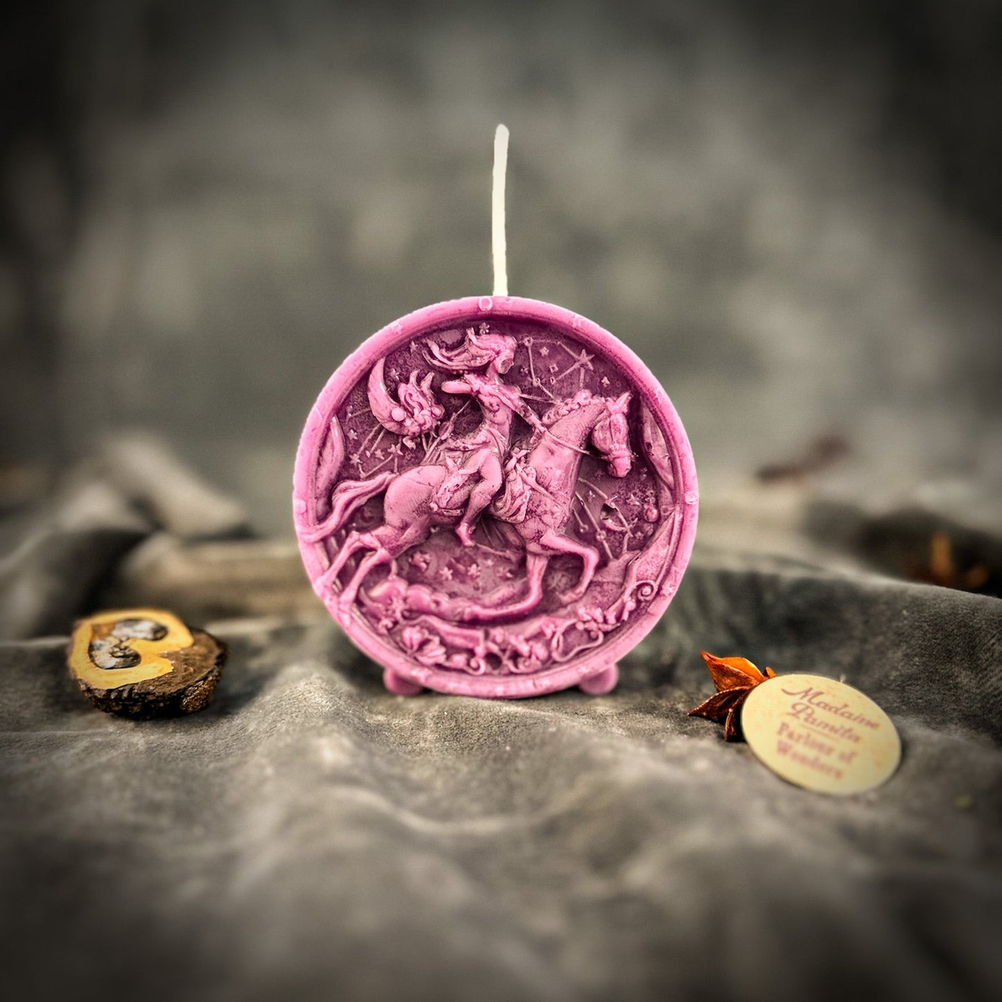 Beeswax Sagittarius Archer Zodiac Spell Candle - Northern Magick Supplies