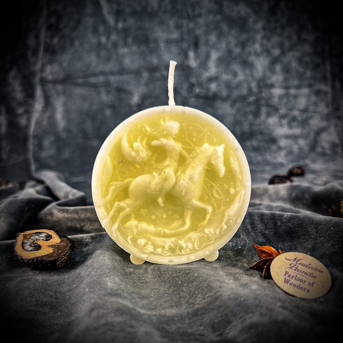 Beeswax Sagittarius Archer Zodiac Spell Candle - Northern Magick Supplies