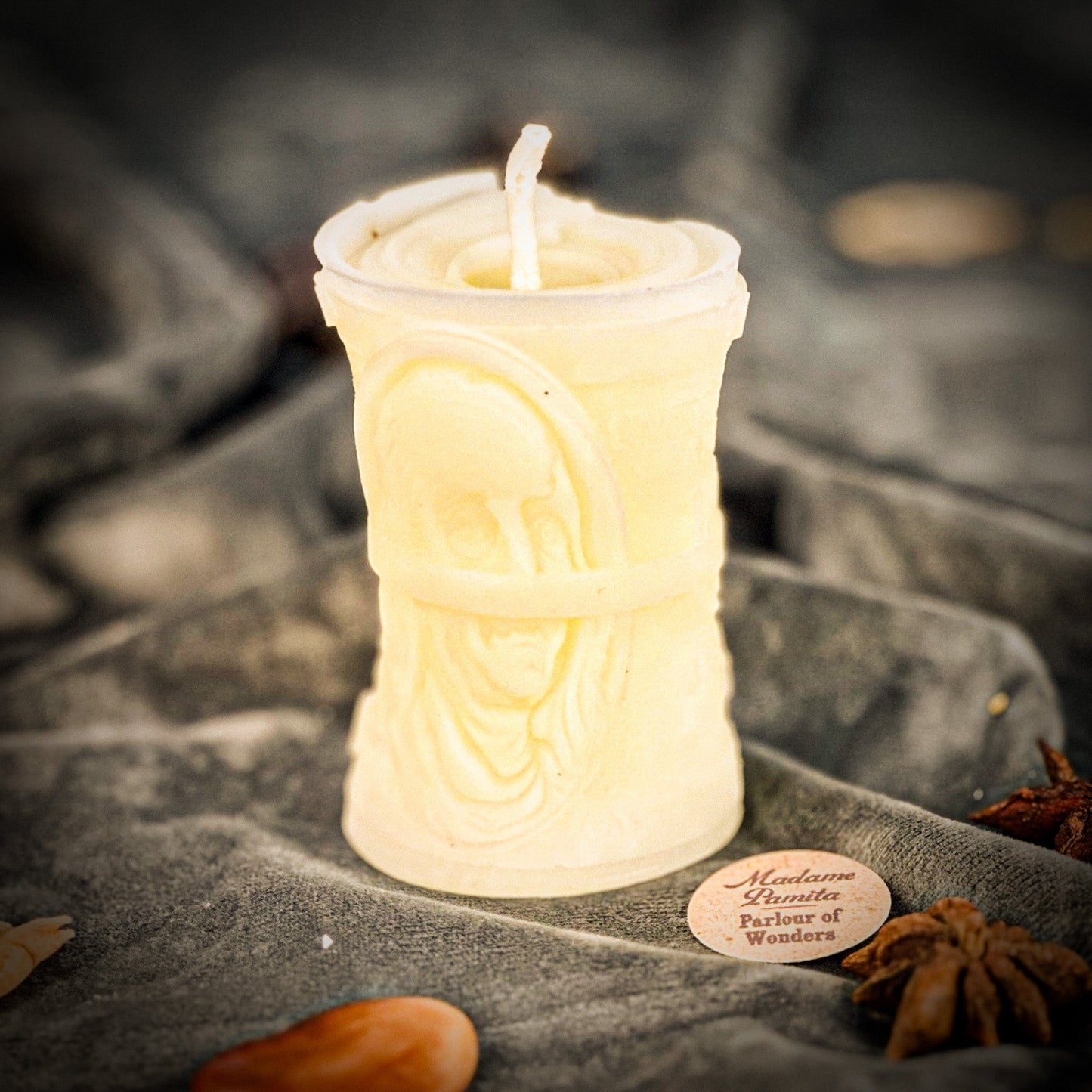 Beeswax Pay Me Spell Candle - Debt Collection & Fair Compensation - Northern Magick Supplies