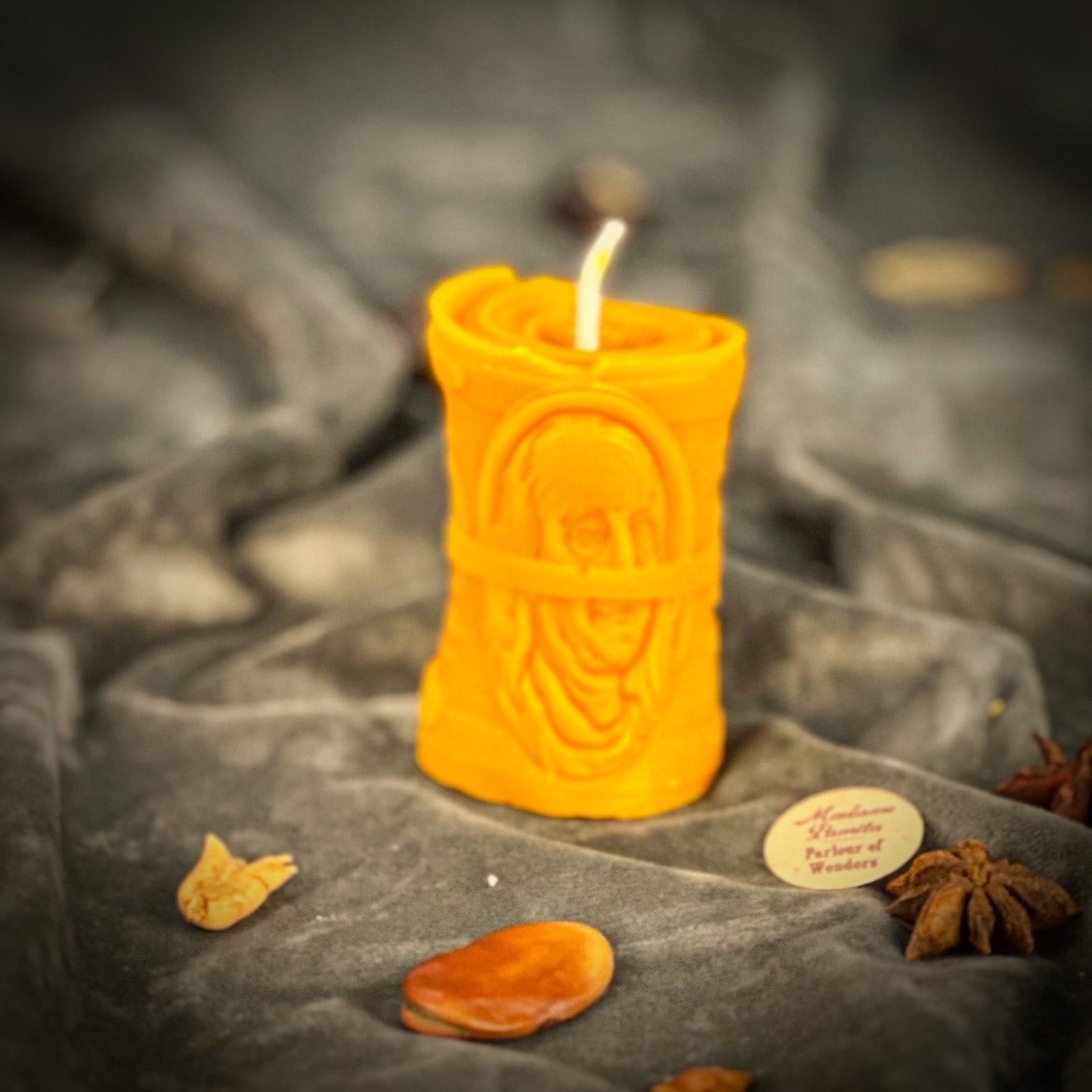 Beeswax Pay Me Spell Candle - Debt Collection & Fair Compensation - Northern Magick Supplies