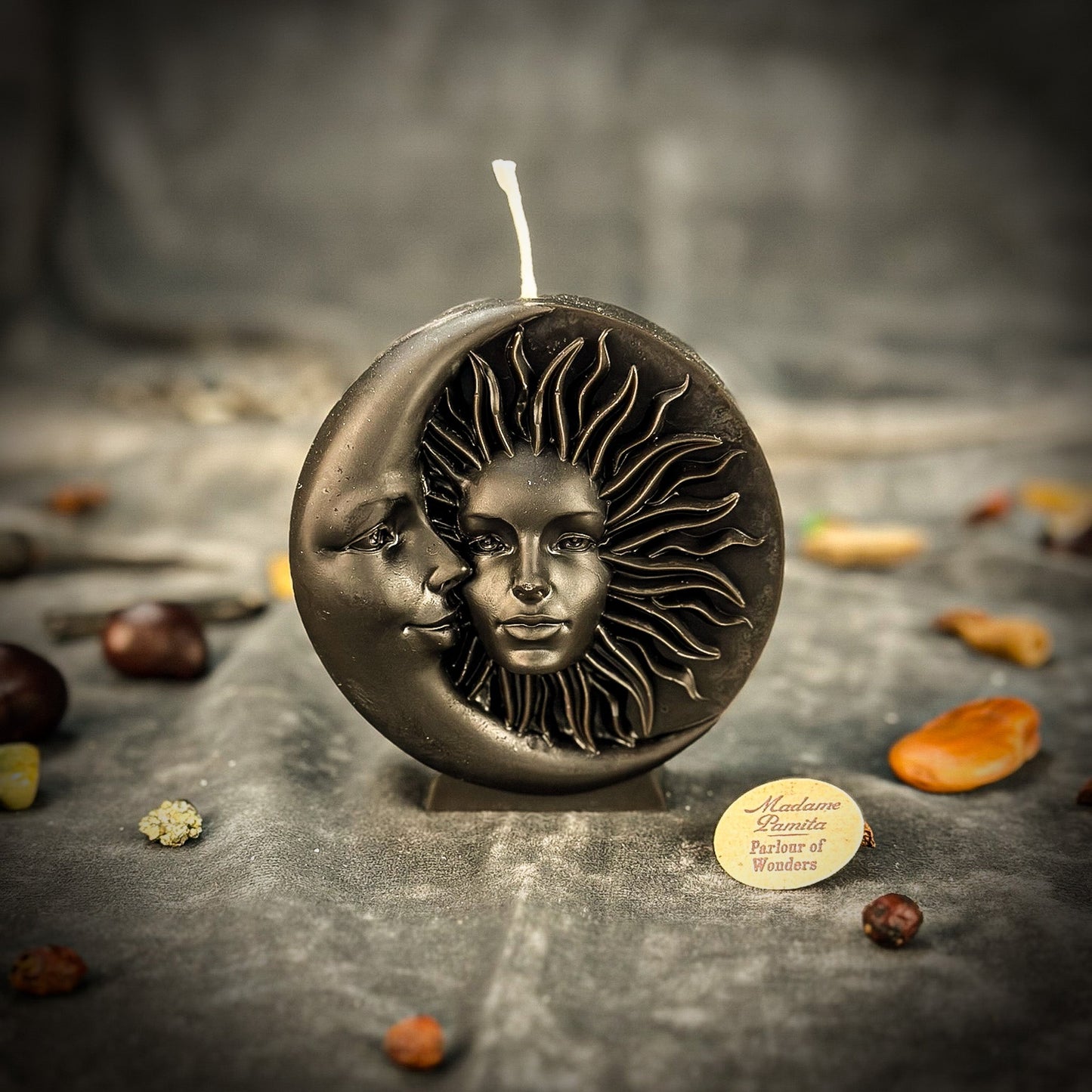 Beeswax Equinox and Solstice Spell Candle - Seasonal Magic & Balance