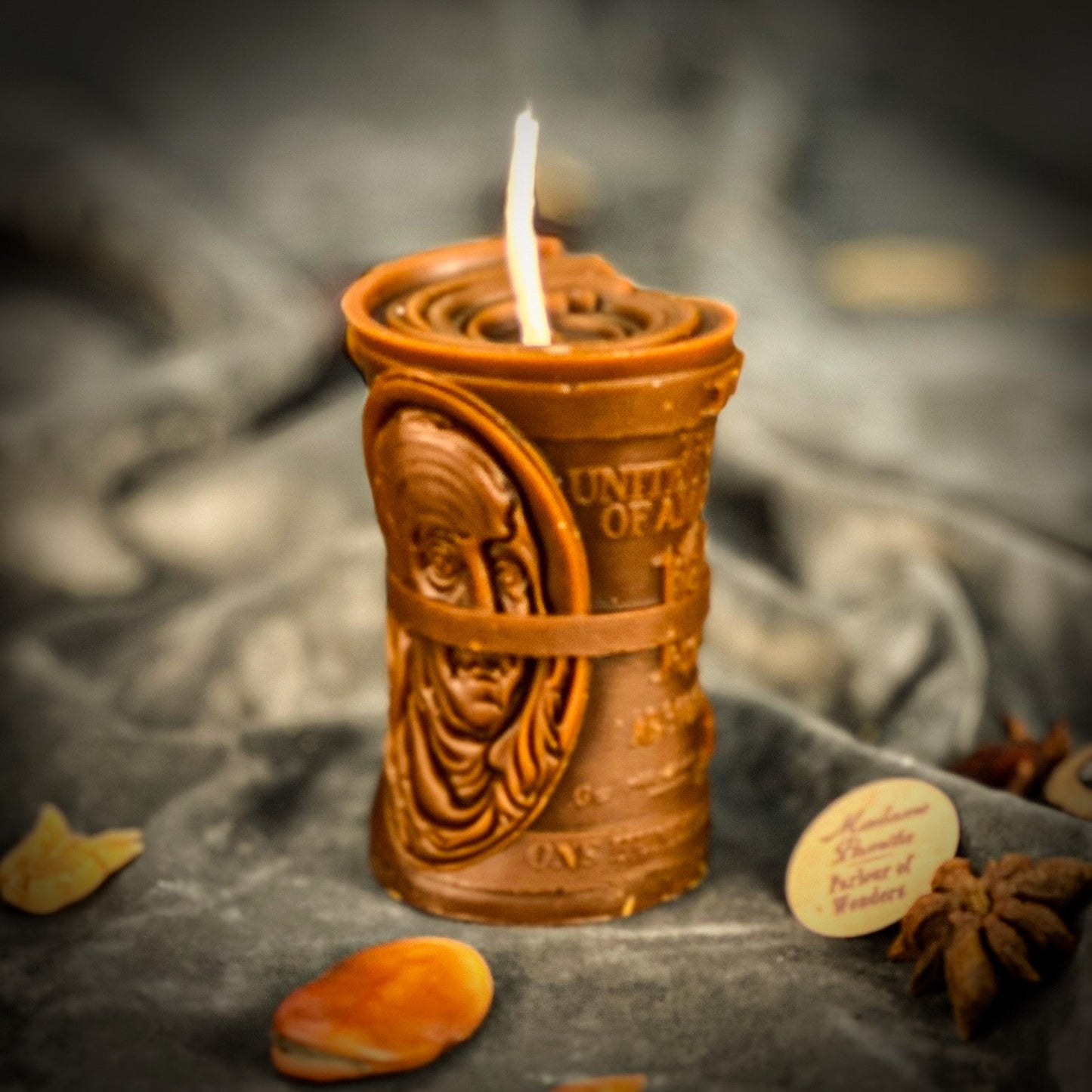 Beeswax Pay Me Spell Candle - Debt Collection & Fair Compensation - Northern Magick Supplies