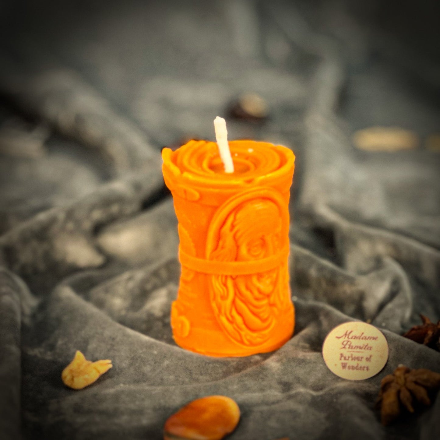 Beeswax Pay Me Spell Candle - Debt Collection & Fair Compensation - Northern Magick Supplies
