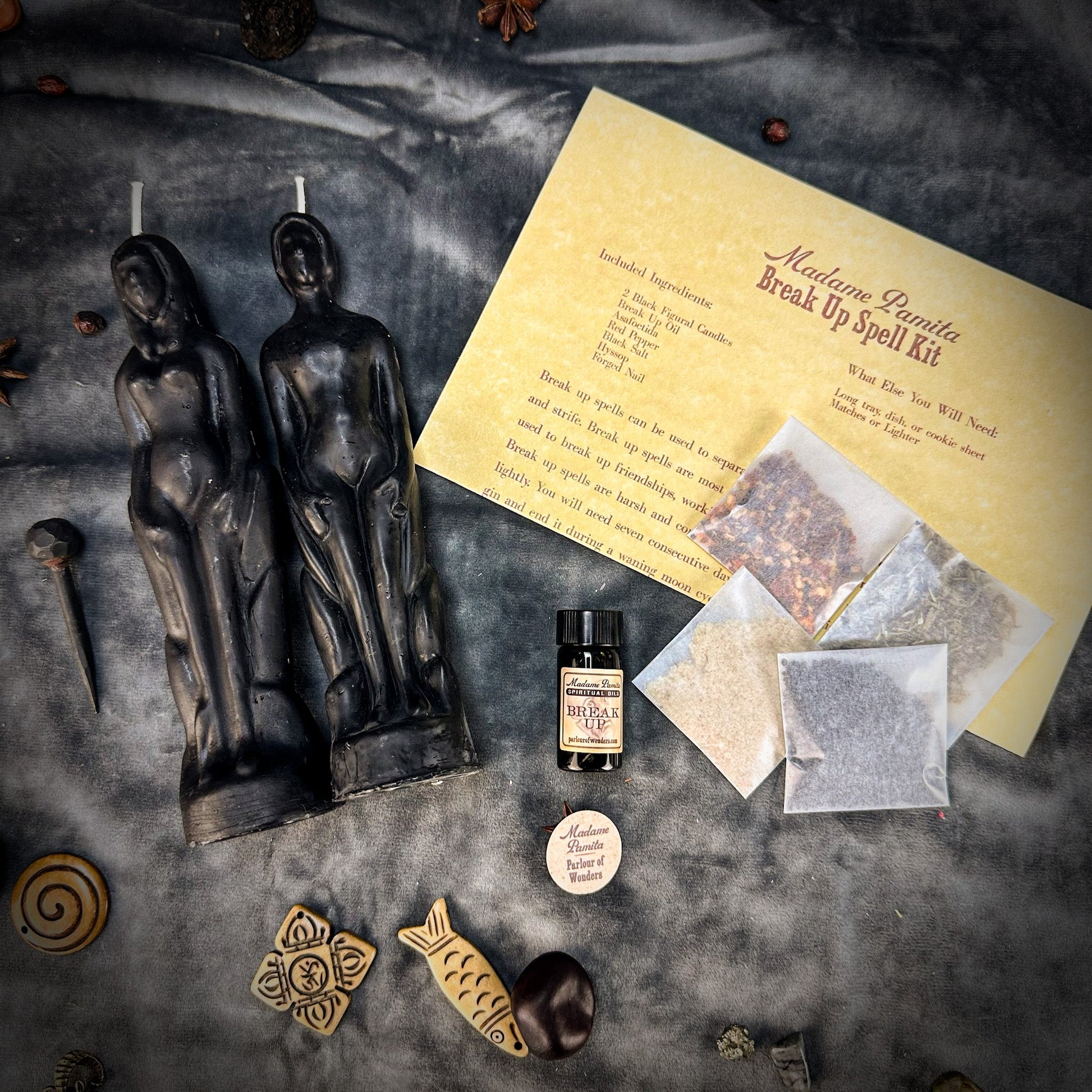 Break Up Candle Spell Kit - Human/Female - Northern Magick Supplies