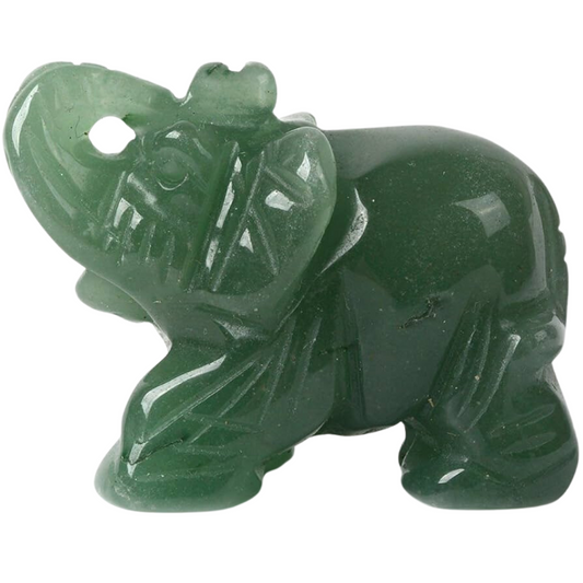 Green Aventurine Elephant (2") - Northern Magick Supplies