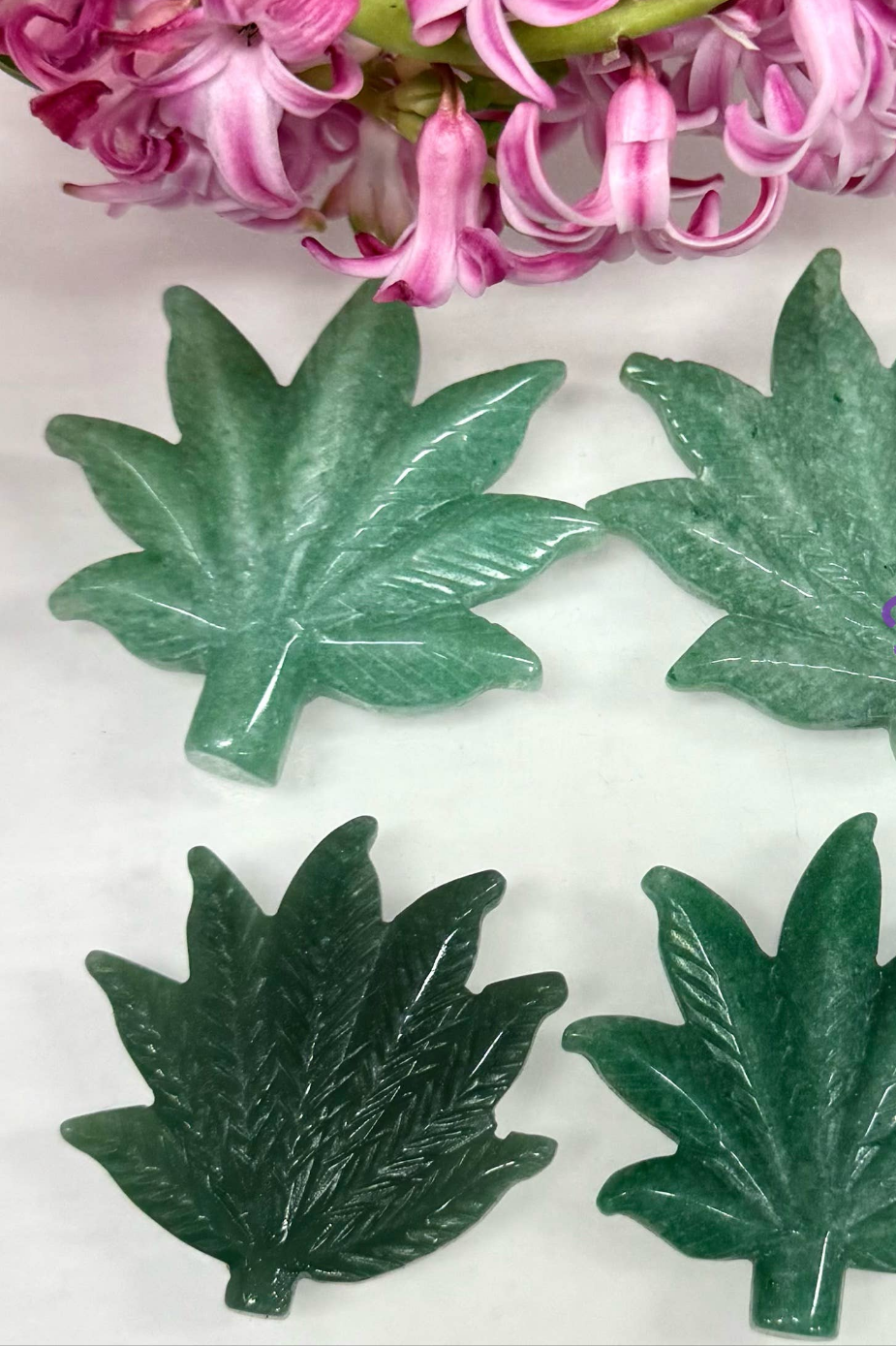 2” Natural Aventurine Pot Leaf for Healing - Northern Magick Supplies