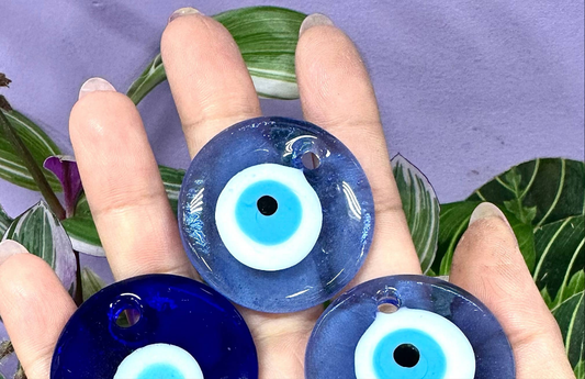Evil Eye Blown Glass Pendant - Northern Magick Supplies