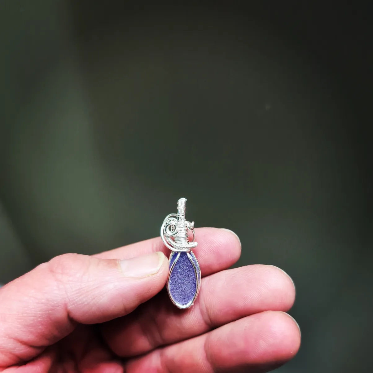 Elevate Your Style with Our One-of-a-Kind Lavender Druzy Agate Pendant!