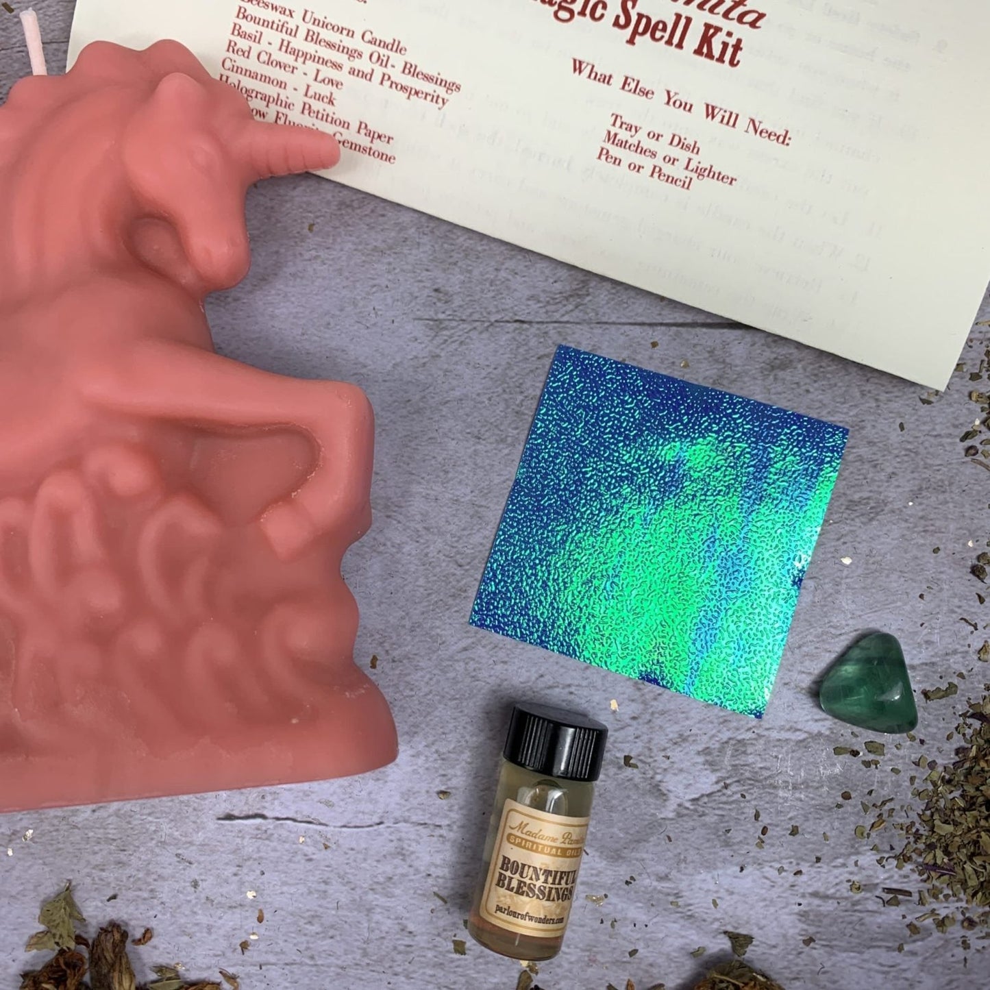 Unicorn Magic Candle Spell Kit - Northern Magick Supplies
