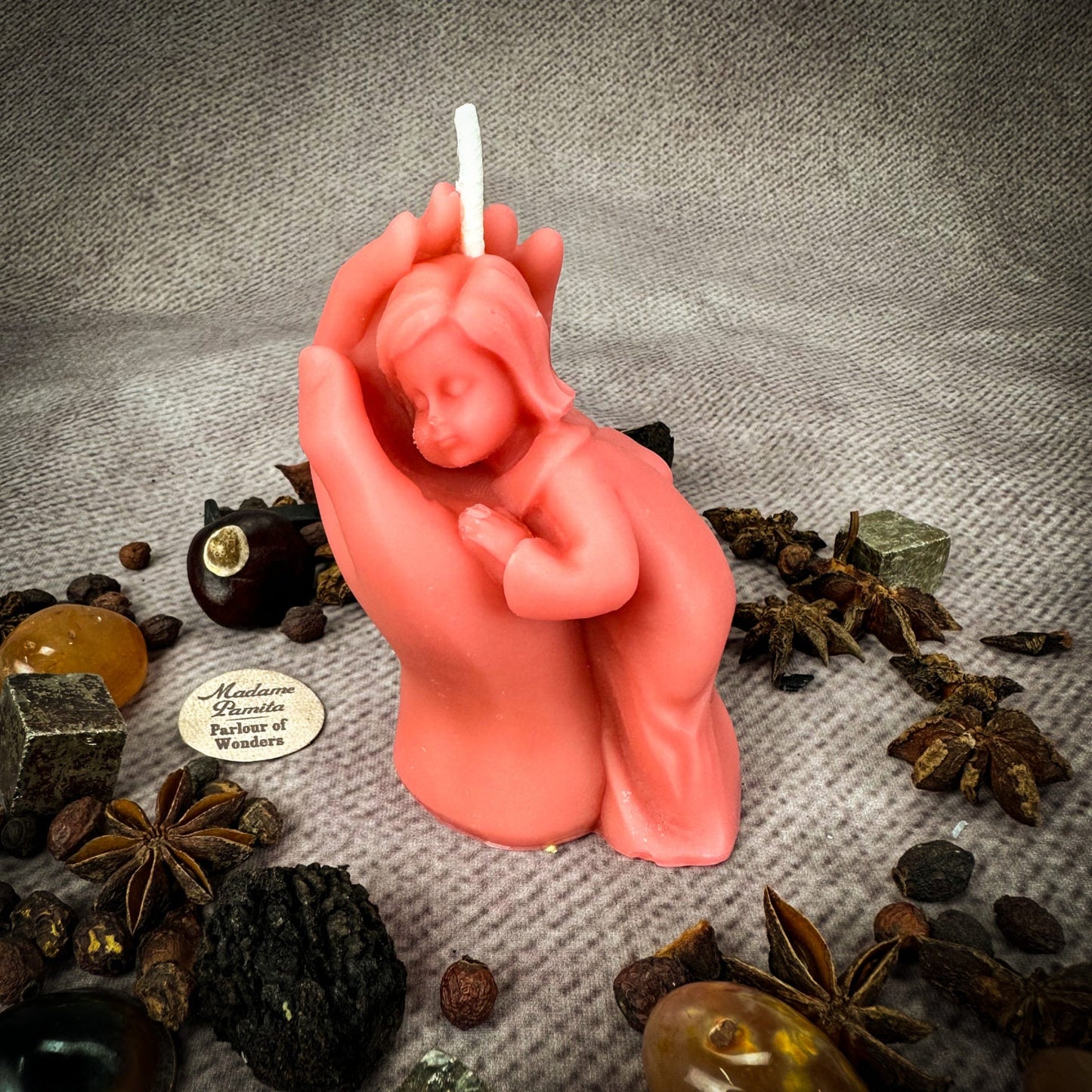 Beeswax Mother and Child Spell Candle - Northern Magick Supplies