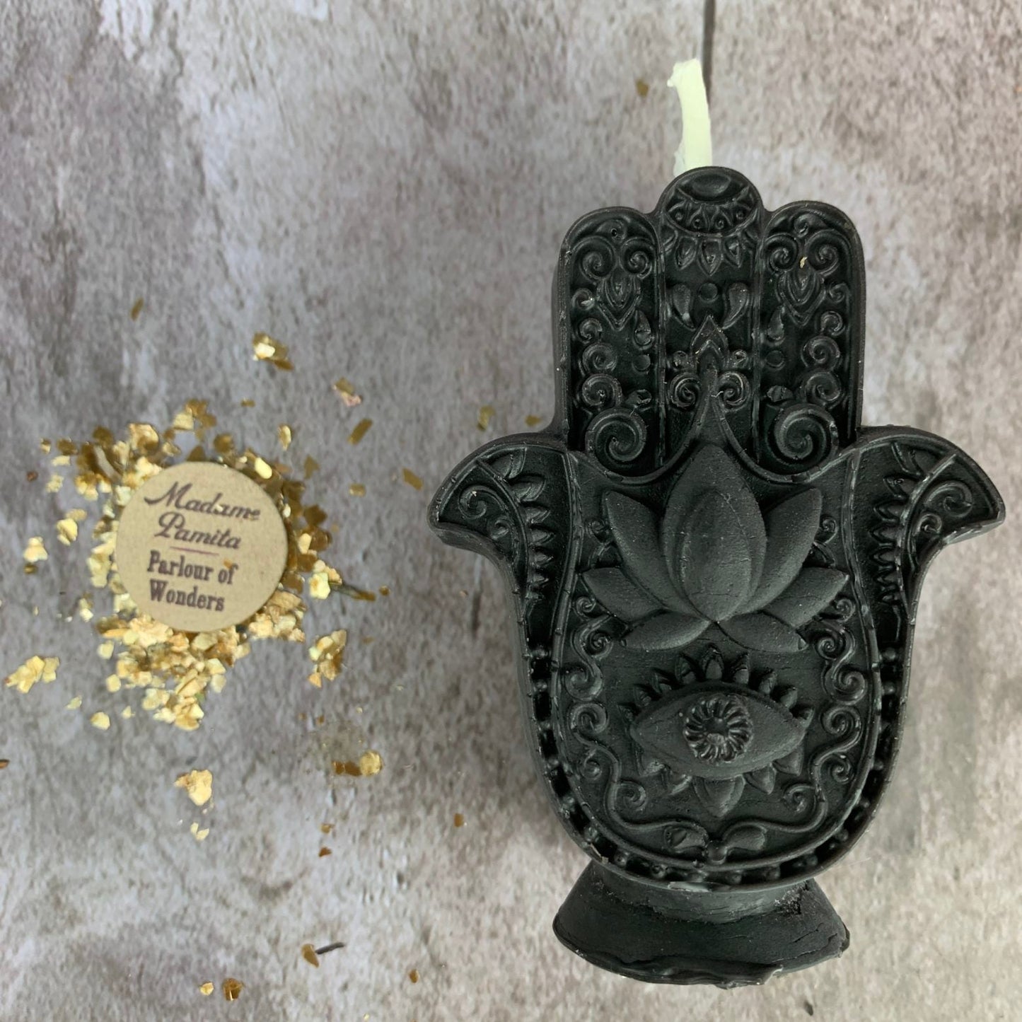 Beeswax Hamsa Hand Spell Candle - Northern Magick Supplies