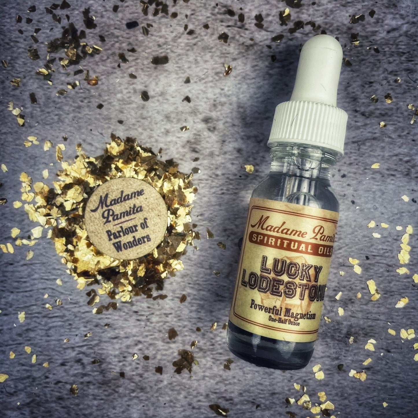 Lucky Lodestone Oil by Madame Pamita - Northern Magick Supplies