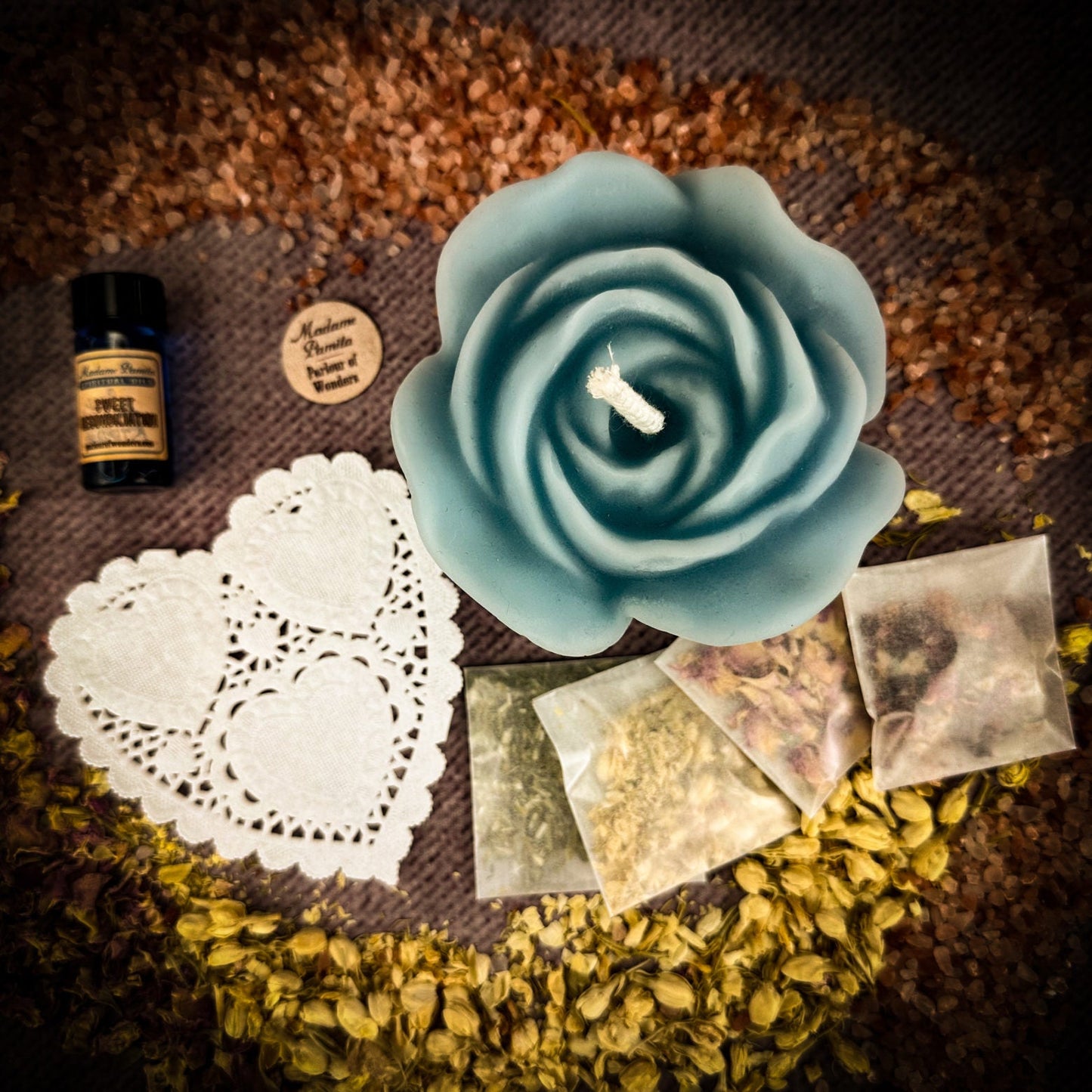 Rose Romance Candle Spell Kit - Northern Magick Supplies