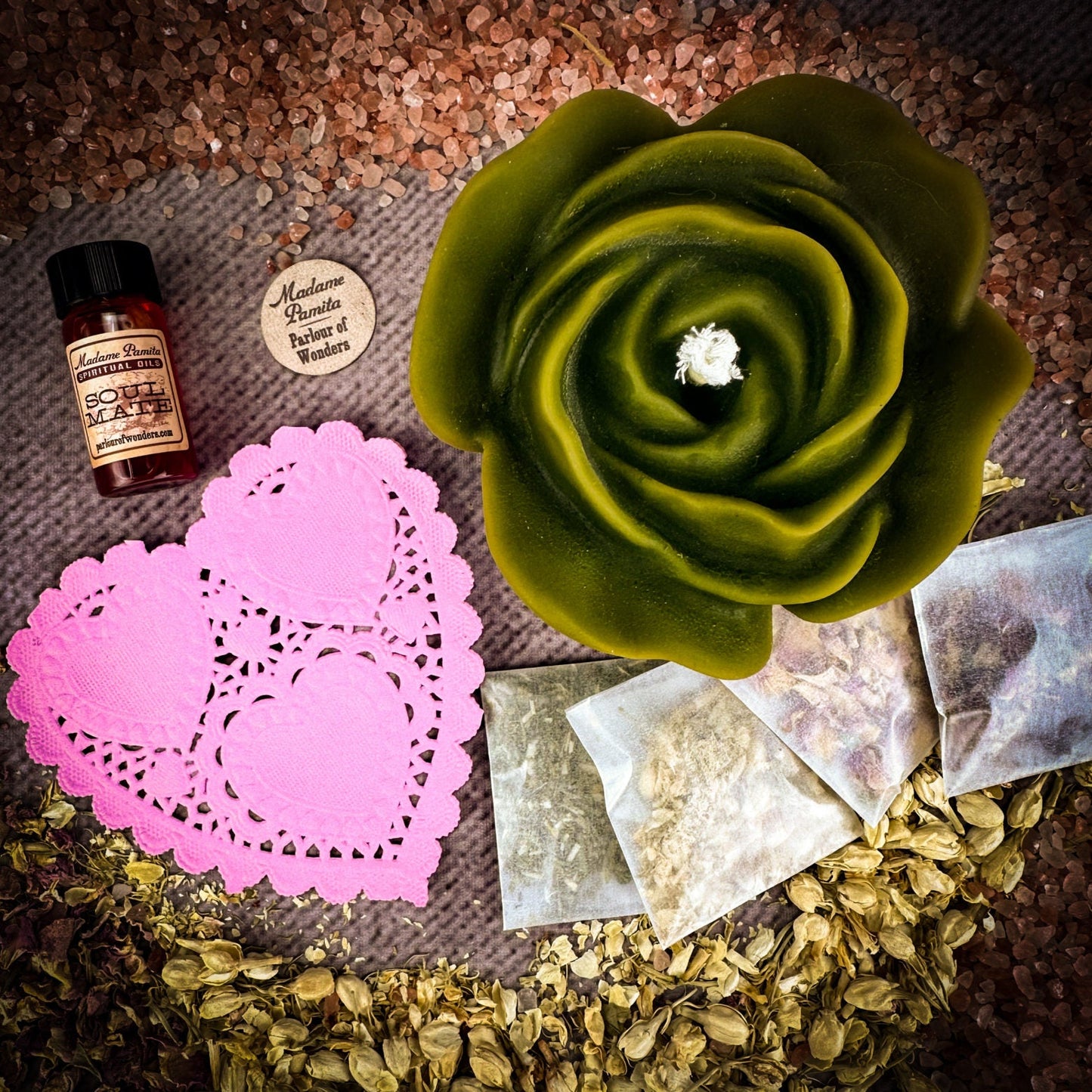 Rose Romance Candle Spell Kit - Northern Magick Supplies