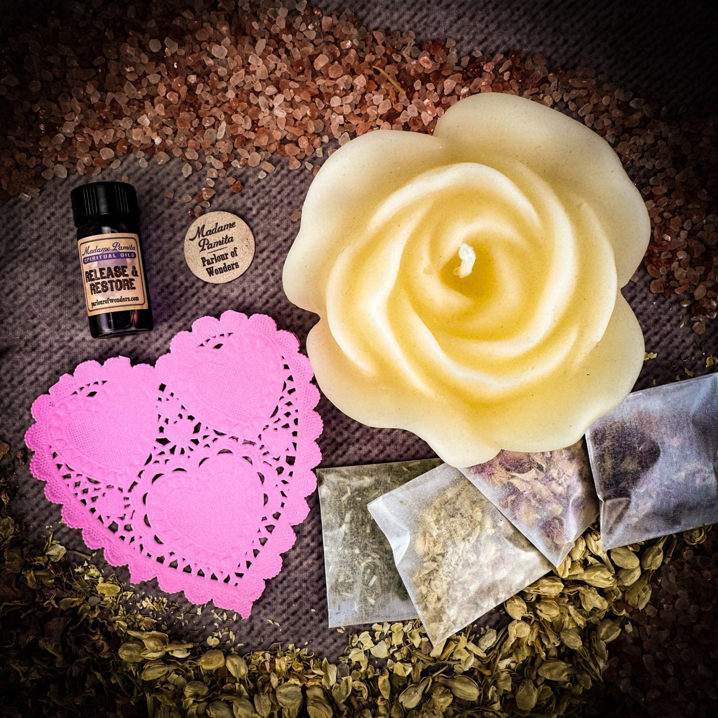 Rose Romance Candle Spell Kit - Northern Magick Supplies