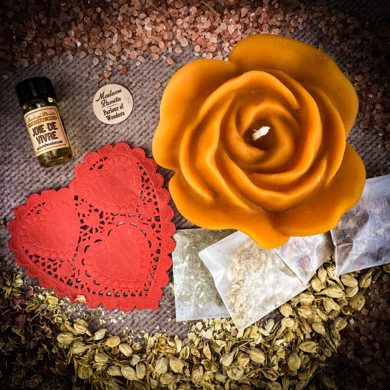 Rose Romance Candle Spell Kit - Northern Magick Supplies