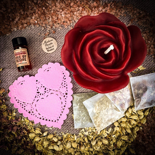 Rose Romance Candle Spell Kit - Northern Magick Supplies